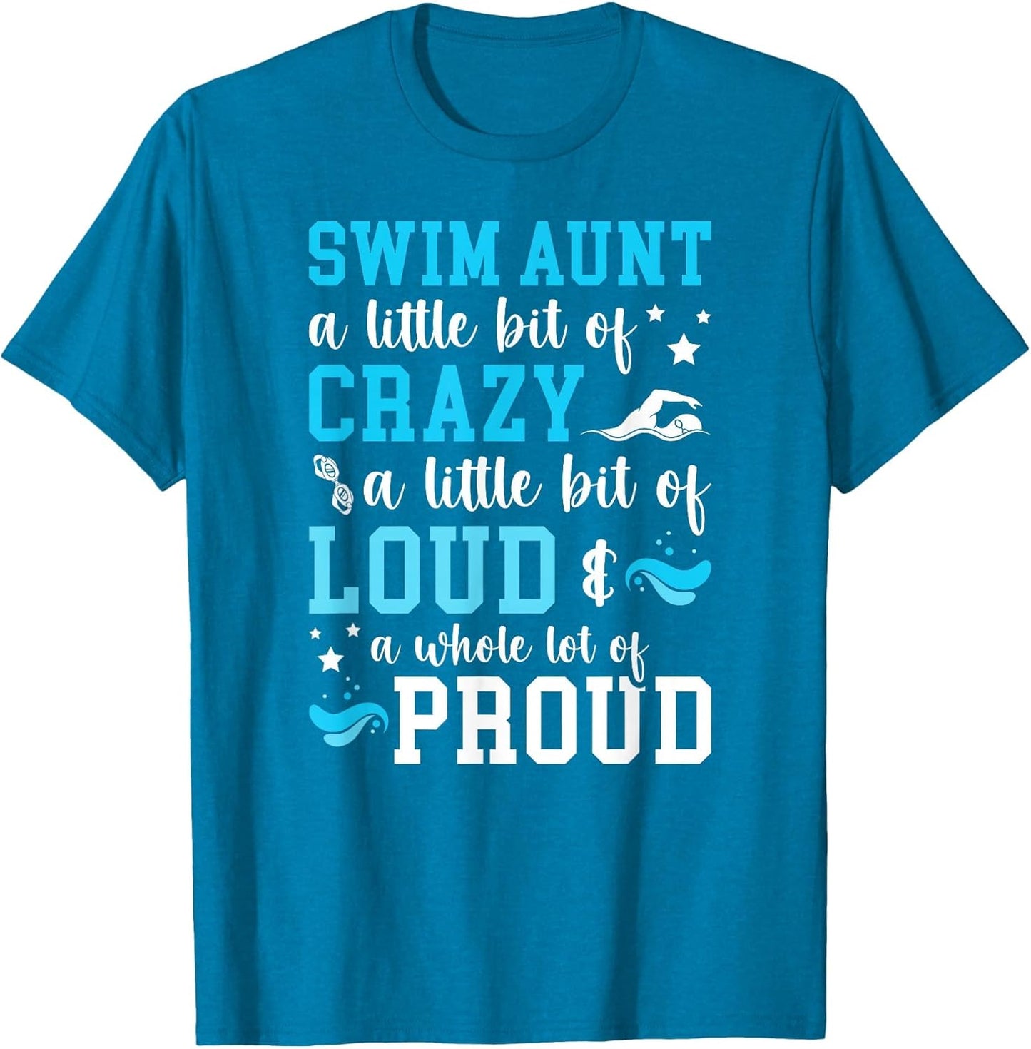Swim Aunt Crazy Loud Aunt of A Swimmer Auntie