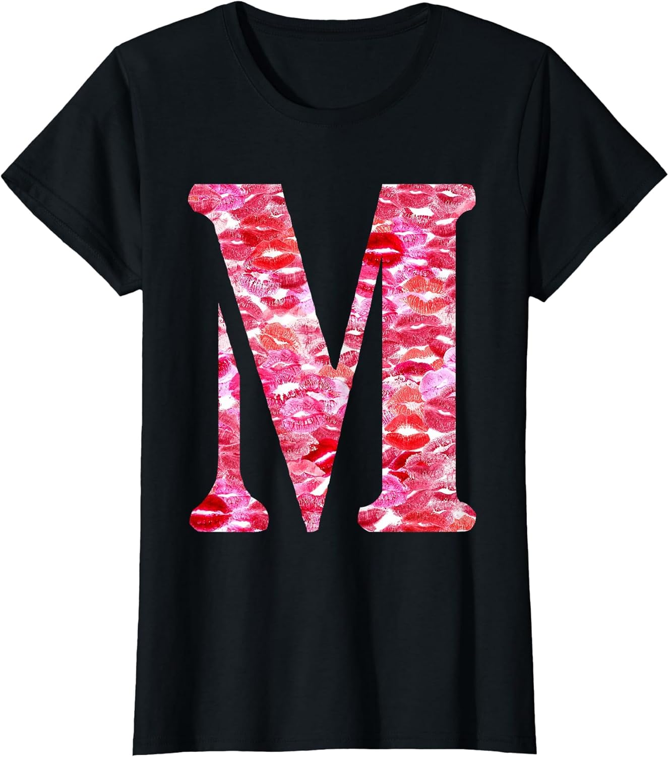 Lipstick Kisses for Boyfriend Letter M