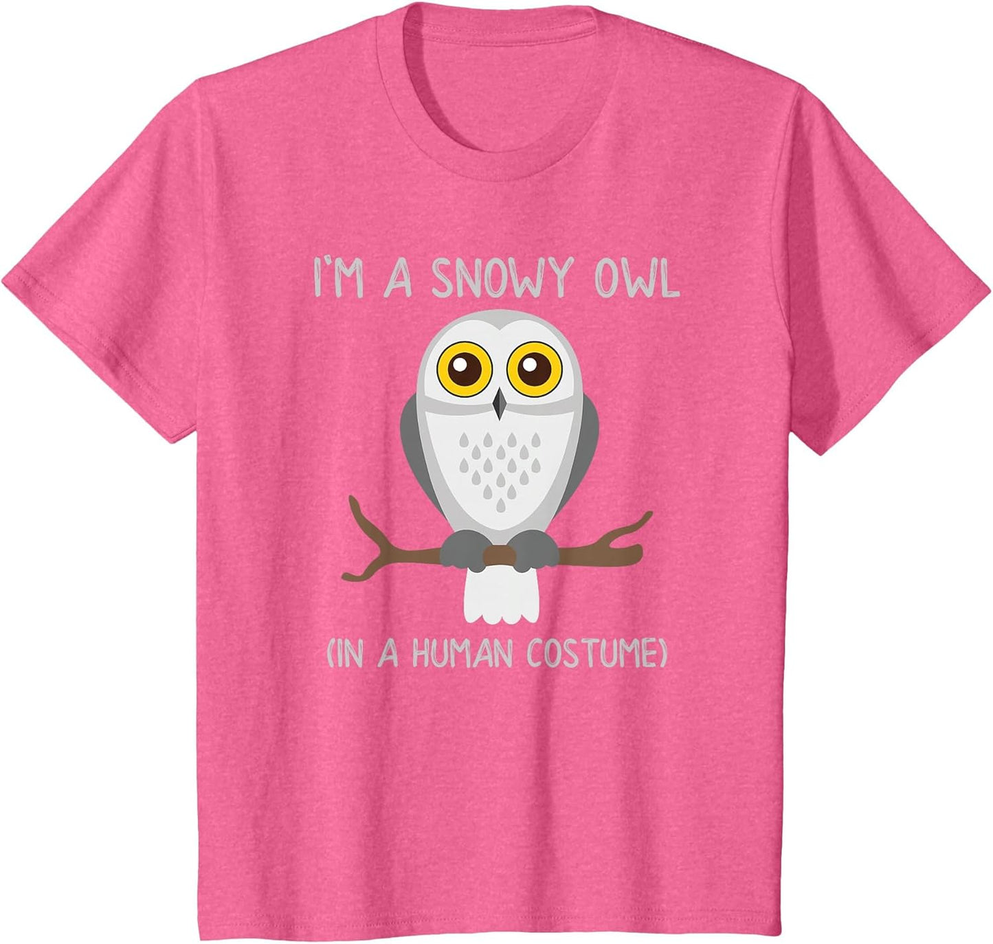 Snowy Owl Costume Funny Cute Owls Shirt