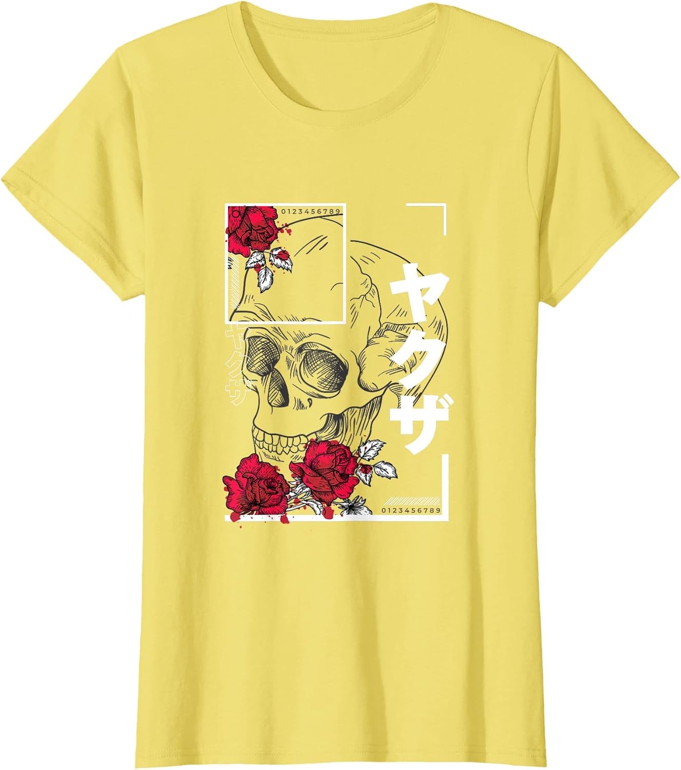 Skull and Flowers Urban Art Style Graphic