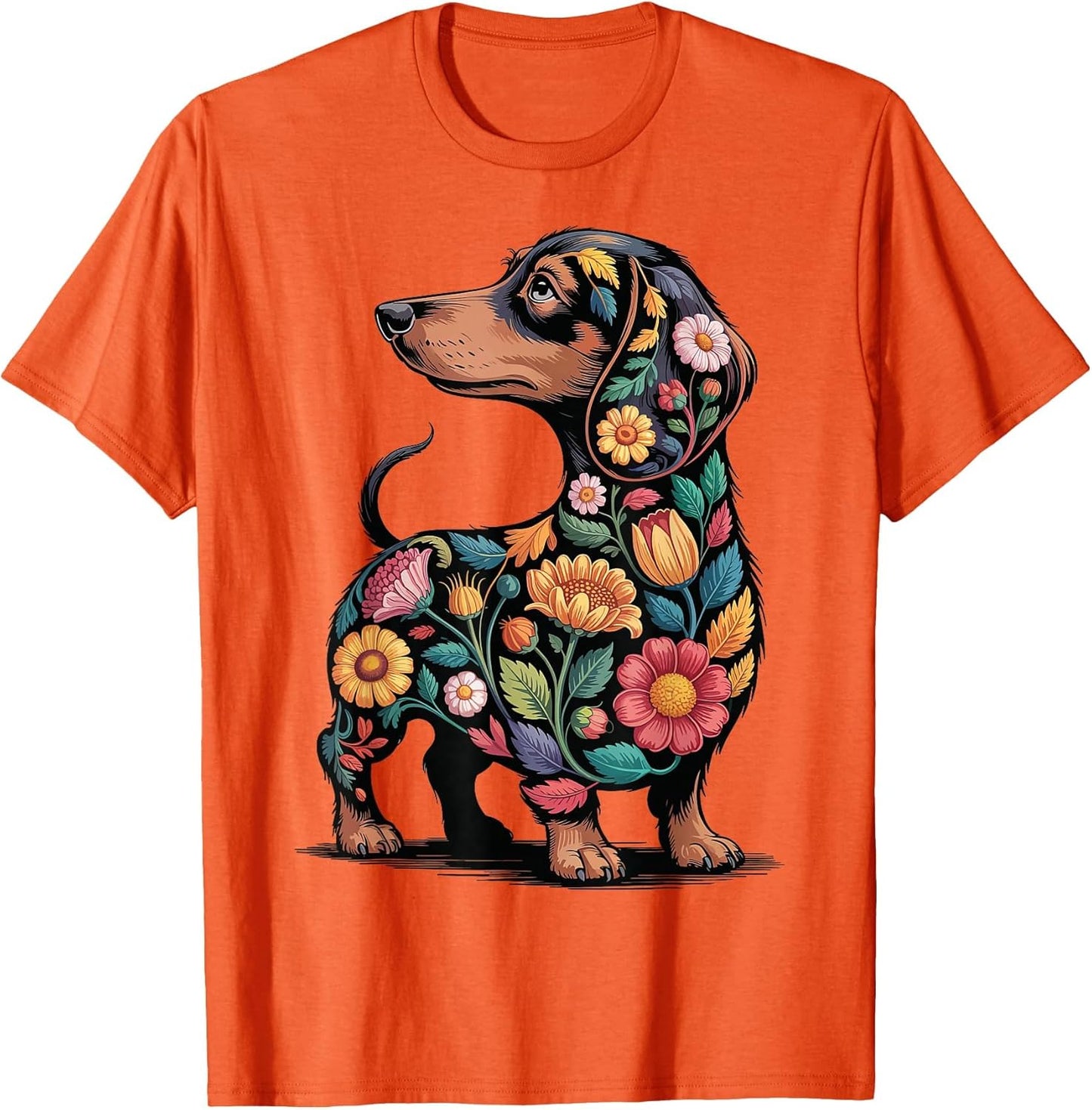 Dachshund Floral Weiner Dog Flowers