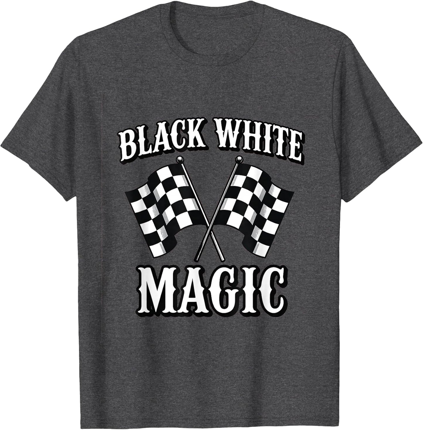 Black White Magic Checkered Bold Graphic Design