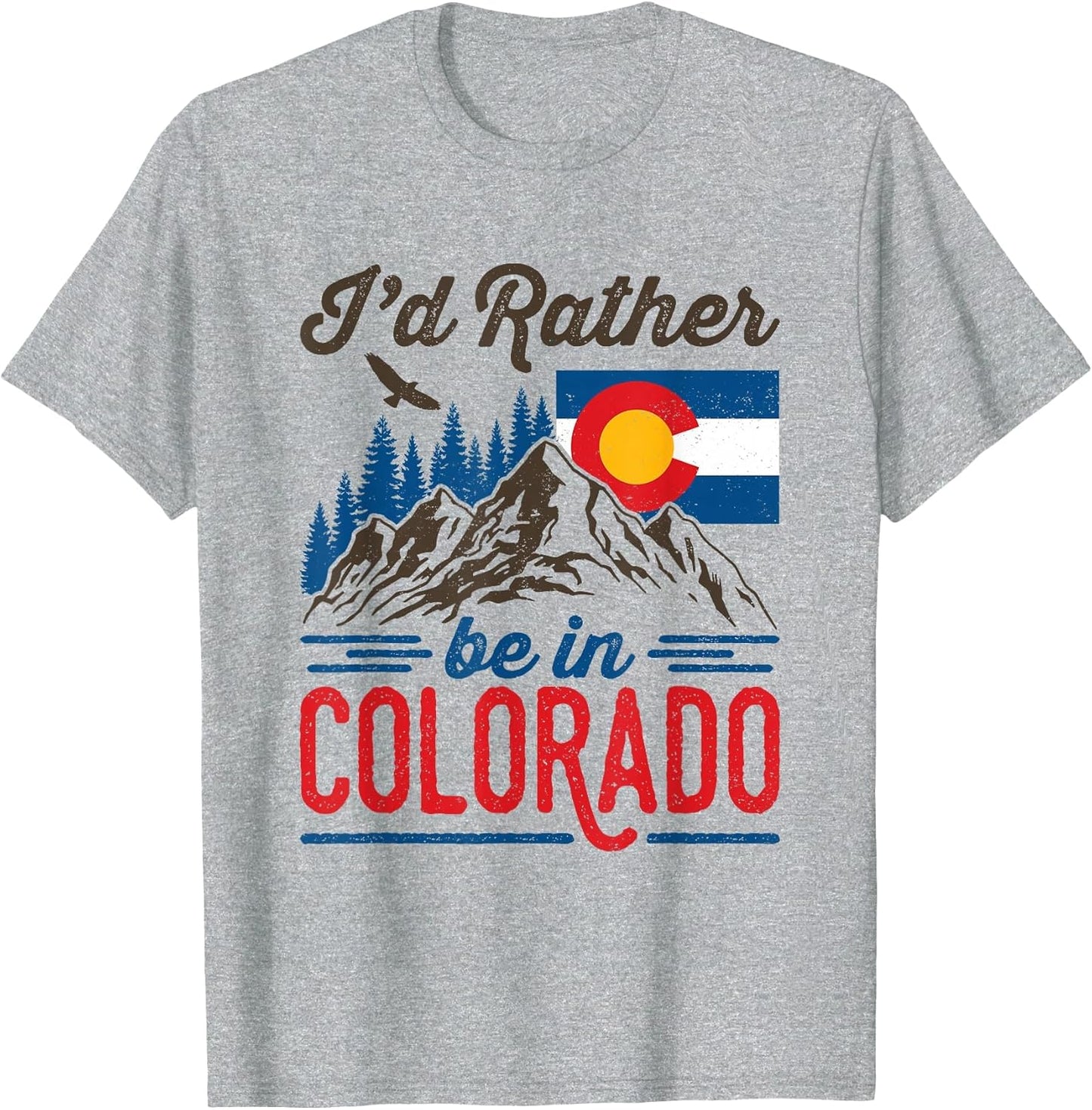 I'd Rather Be in Colorado Roots Souvenir Flag