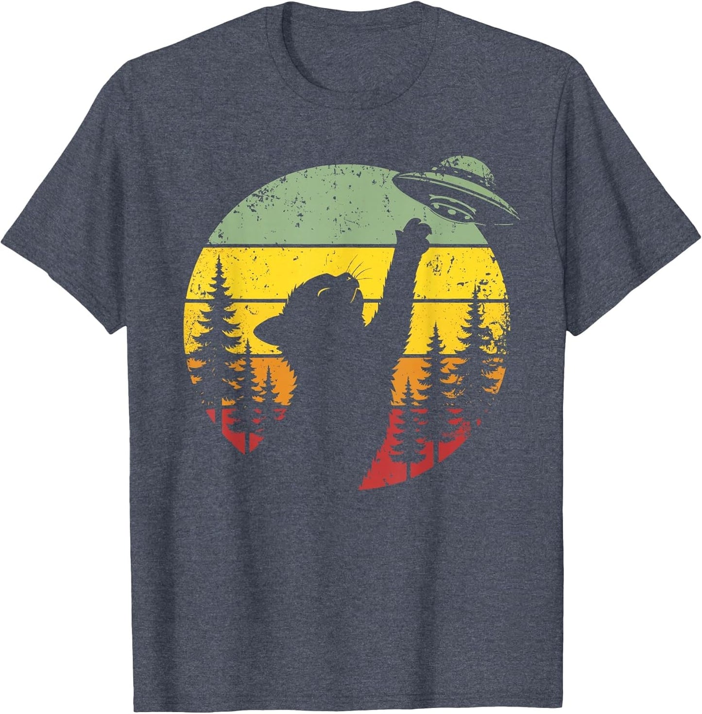 Cat UFO Shirt Alien Spaceship Funny Space Humor