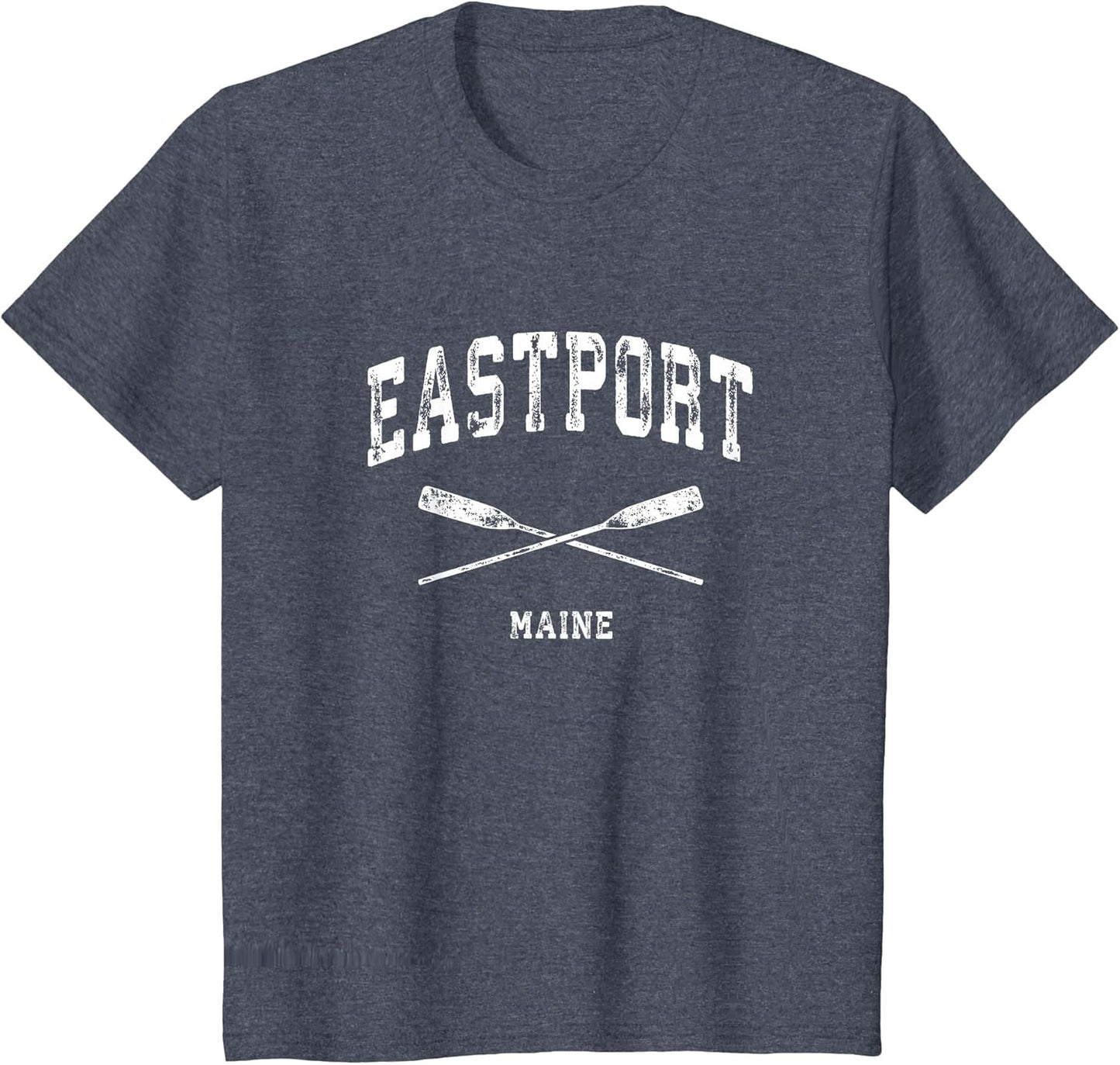 Eastport Maine Vintage Nautical Crossed Oars