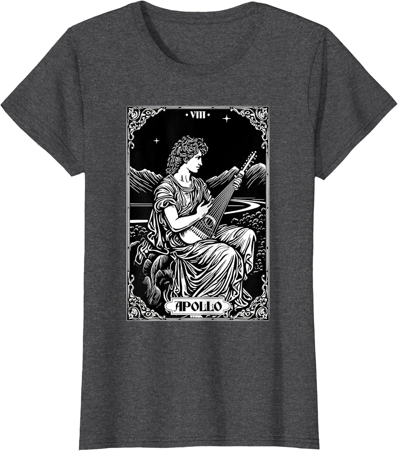 Tarot Card Apollo Lyre Greek God Mythology