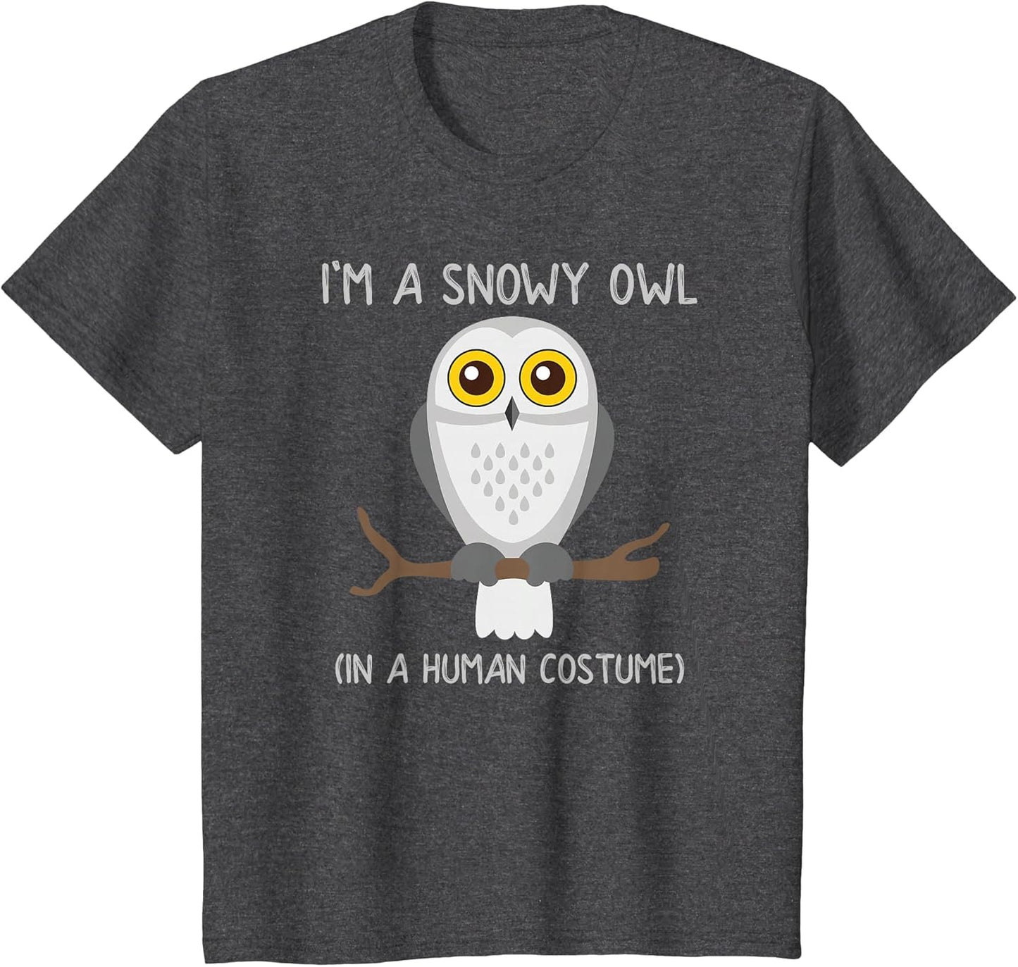 Snowy Owl Costume Funny Cute Owls Shirt