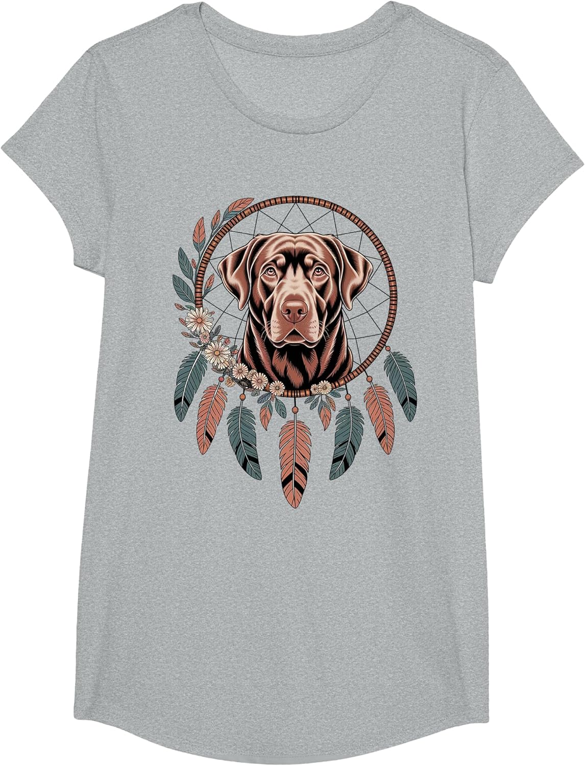 Chocolate Labrador Boho