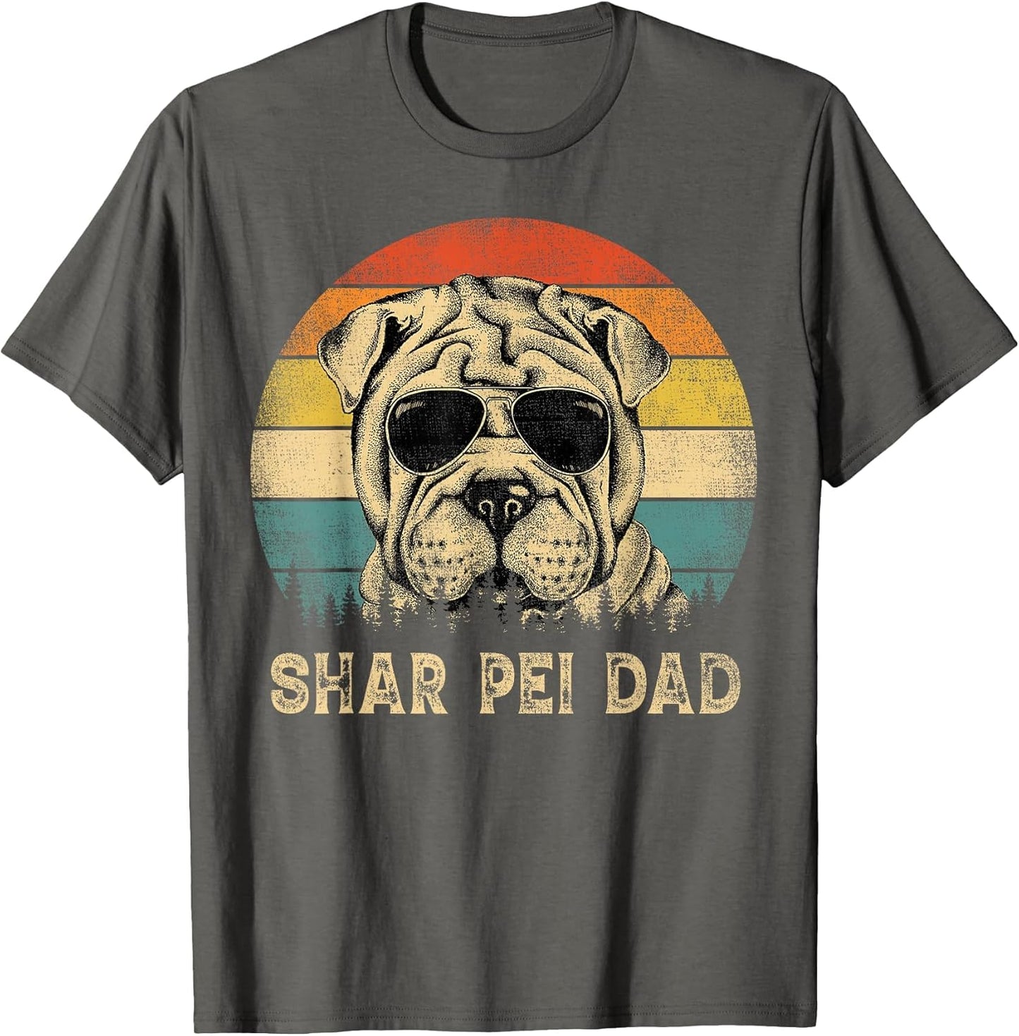 Vintage Shar Pei Dad Dog Lovers Father's Day