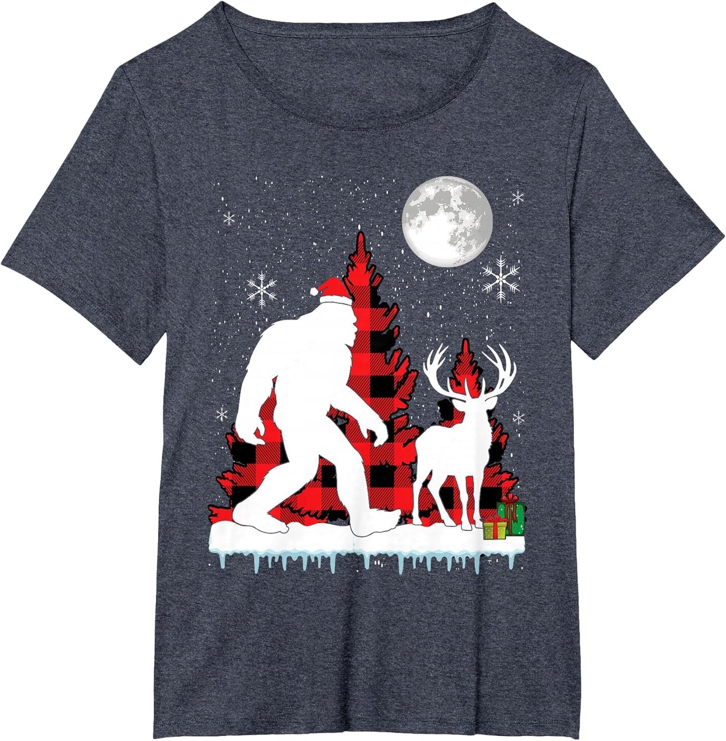 Bigfoot Buffalo Plaid Christmas Trees