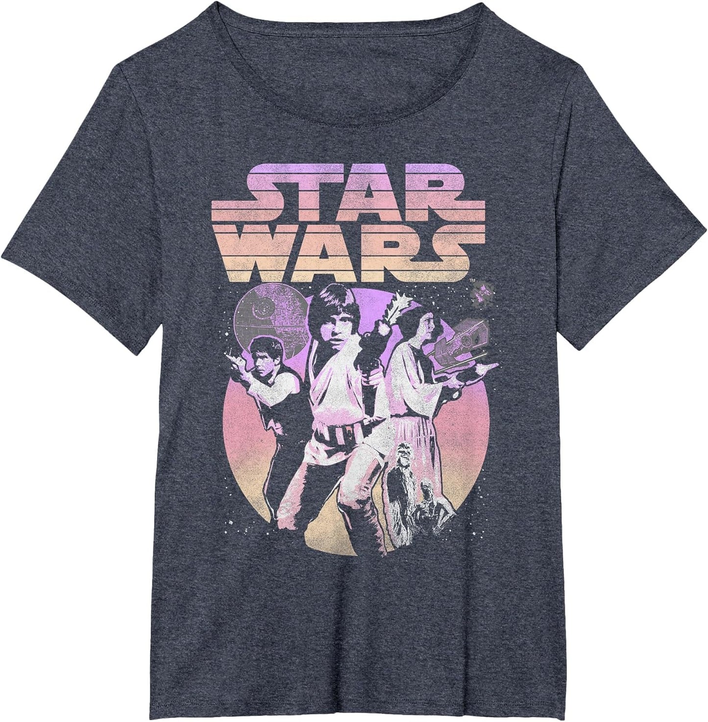 Star Wars Retro Gradient Group Poster