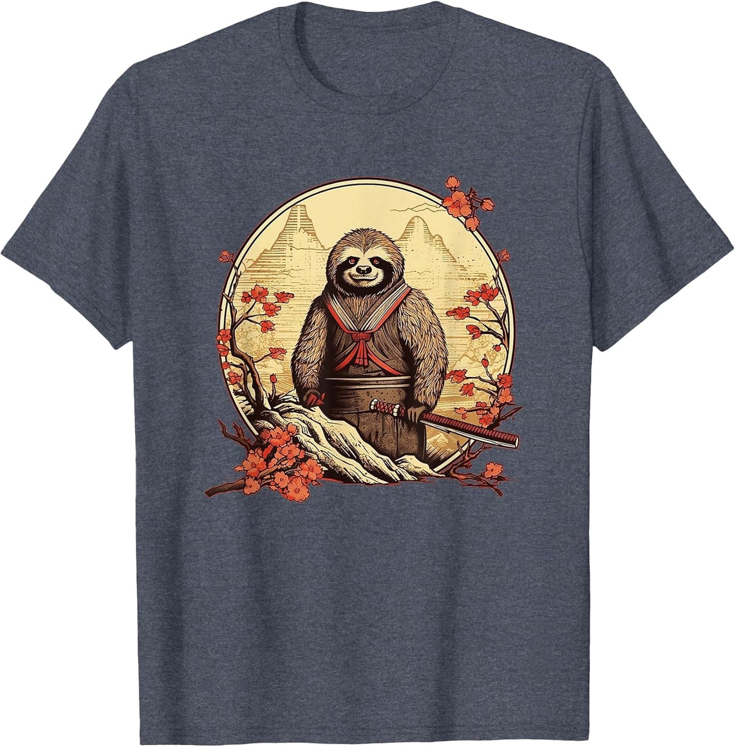 Samurai Sloth Kawaii Japan Style Anime Manga