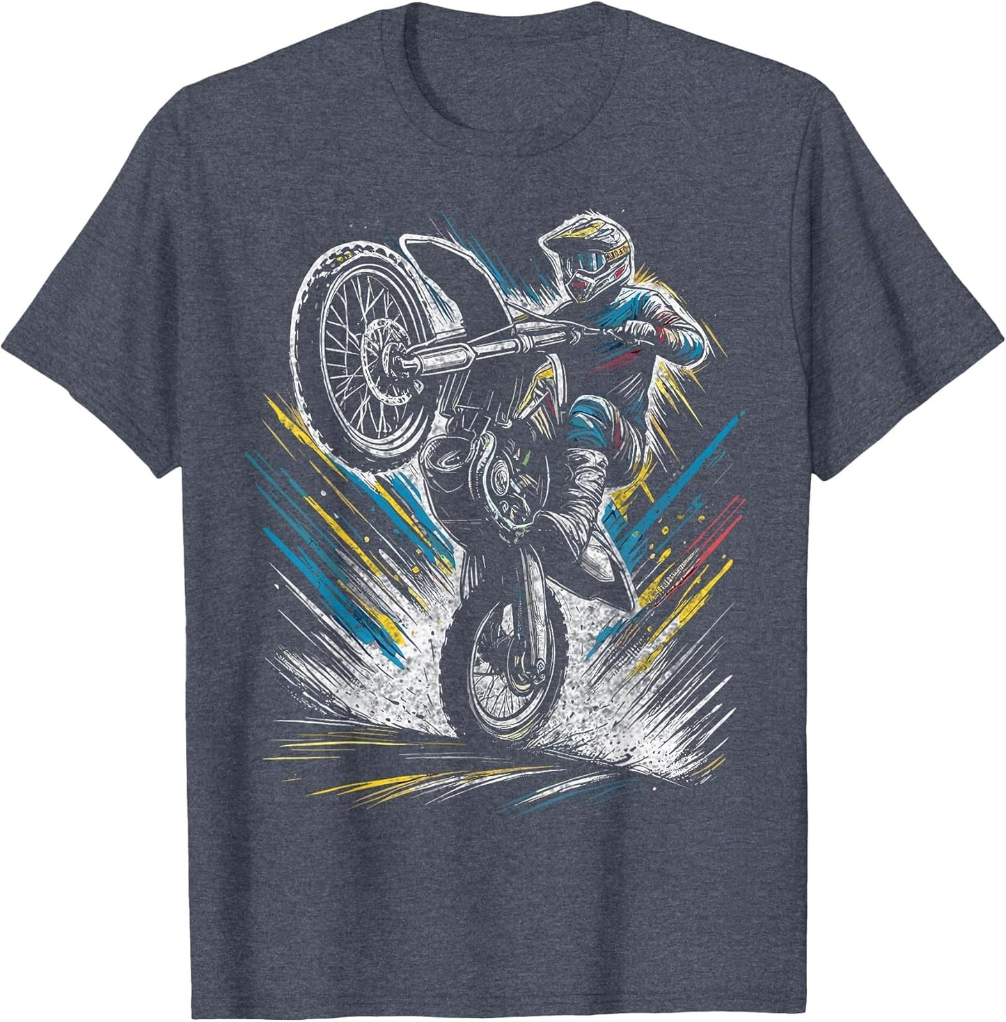 Dirt Bike Rider Motorcycle Retro Motocross
