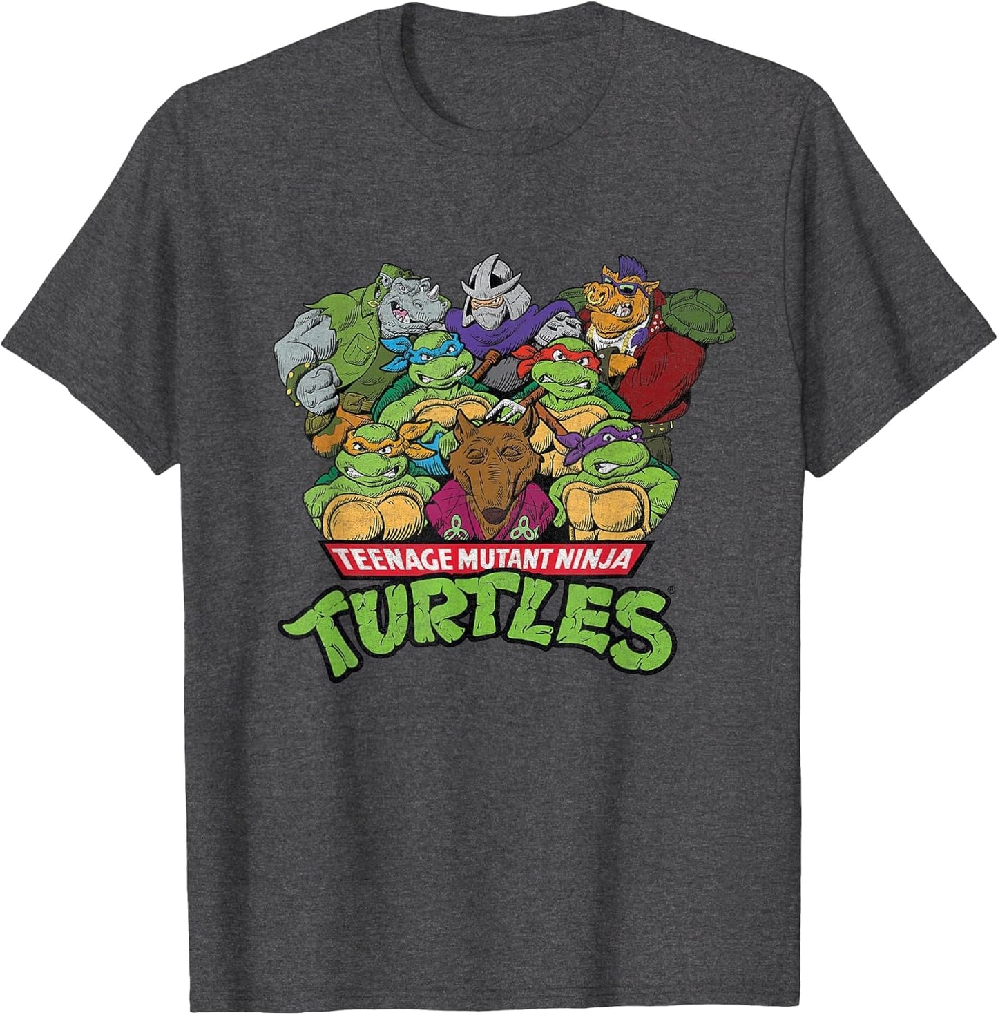 Retro TMNT Woodblock Villains & Heroes