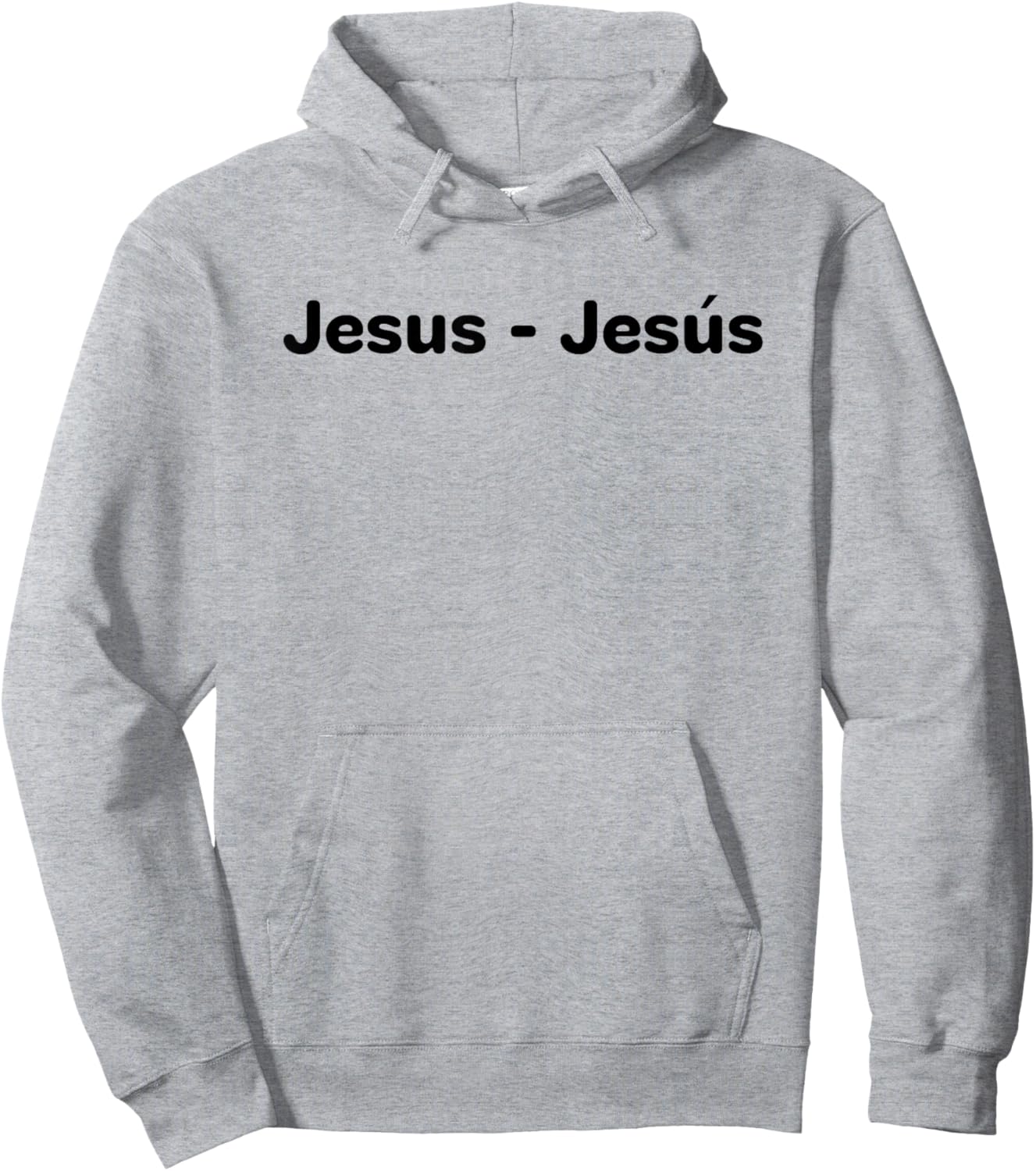 Jesus - Front and Back Hoodie - Hoodie | Ash