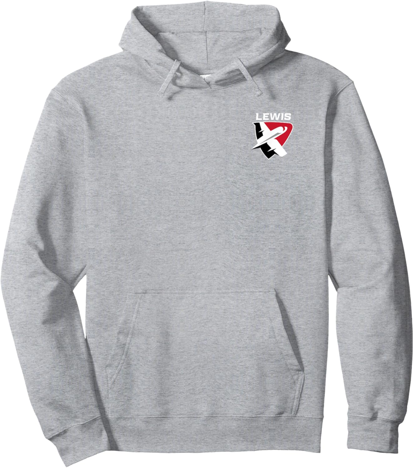 Lewis University Flyers Primary Left Chest Hoodie - Hoodie | Ash