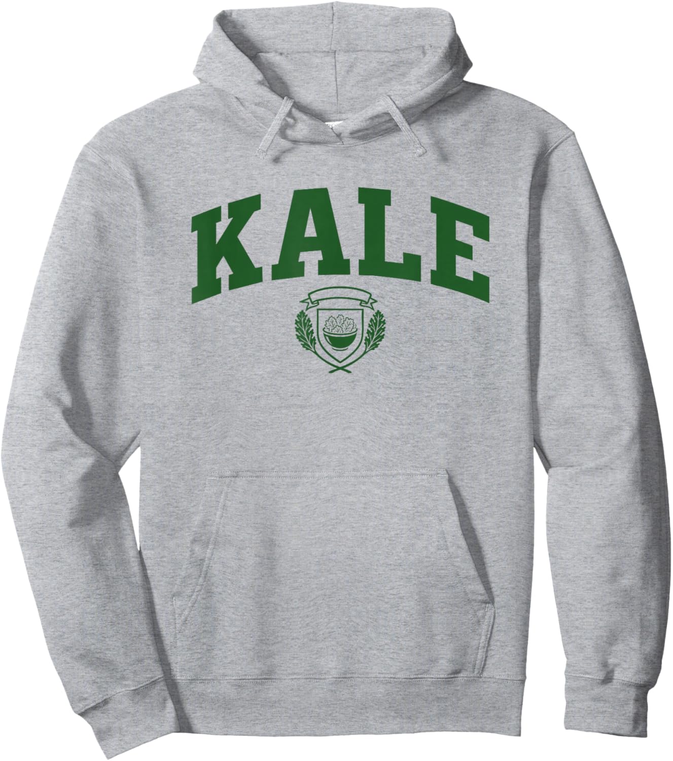 Funny Collegiate Kale Hoodie - Hoodie | Ash
