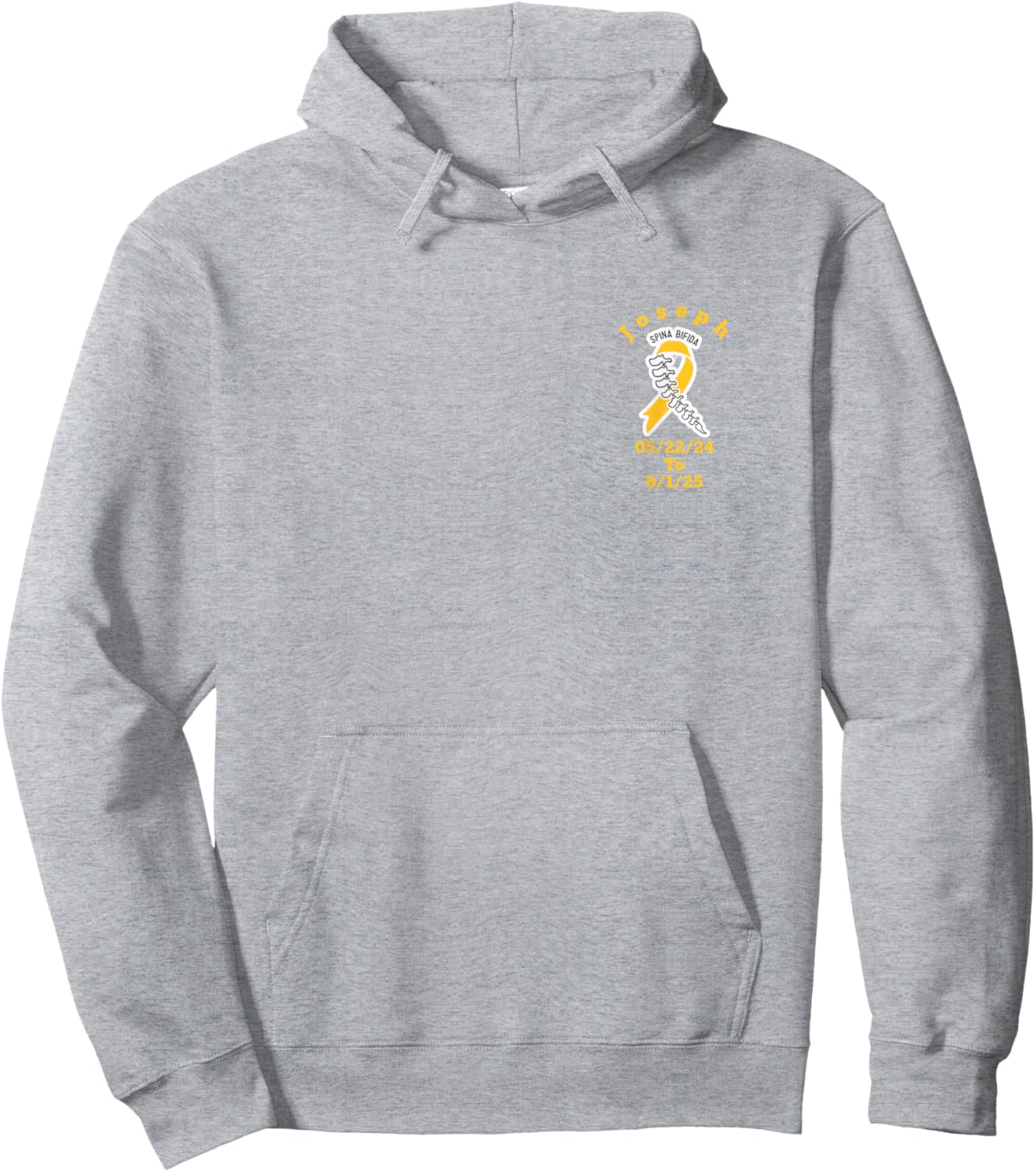 Spinal Bifida Awareness Hoodie - Hoodie | Ash