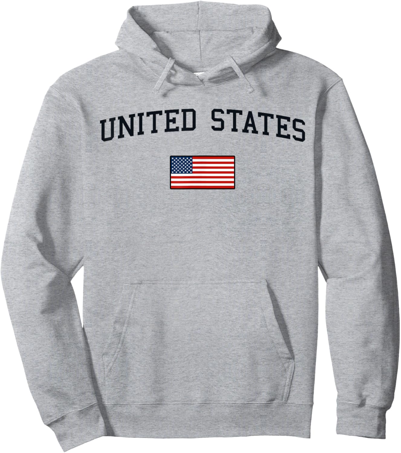 U.S. Flag Men Women Kids United States Hoodie - Hoodie | Ash