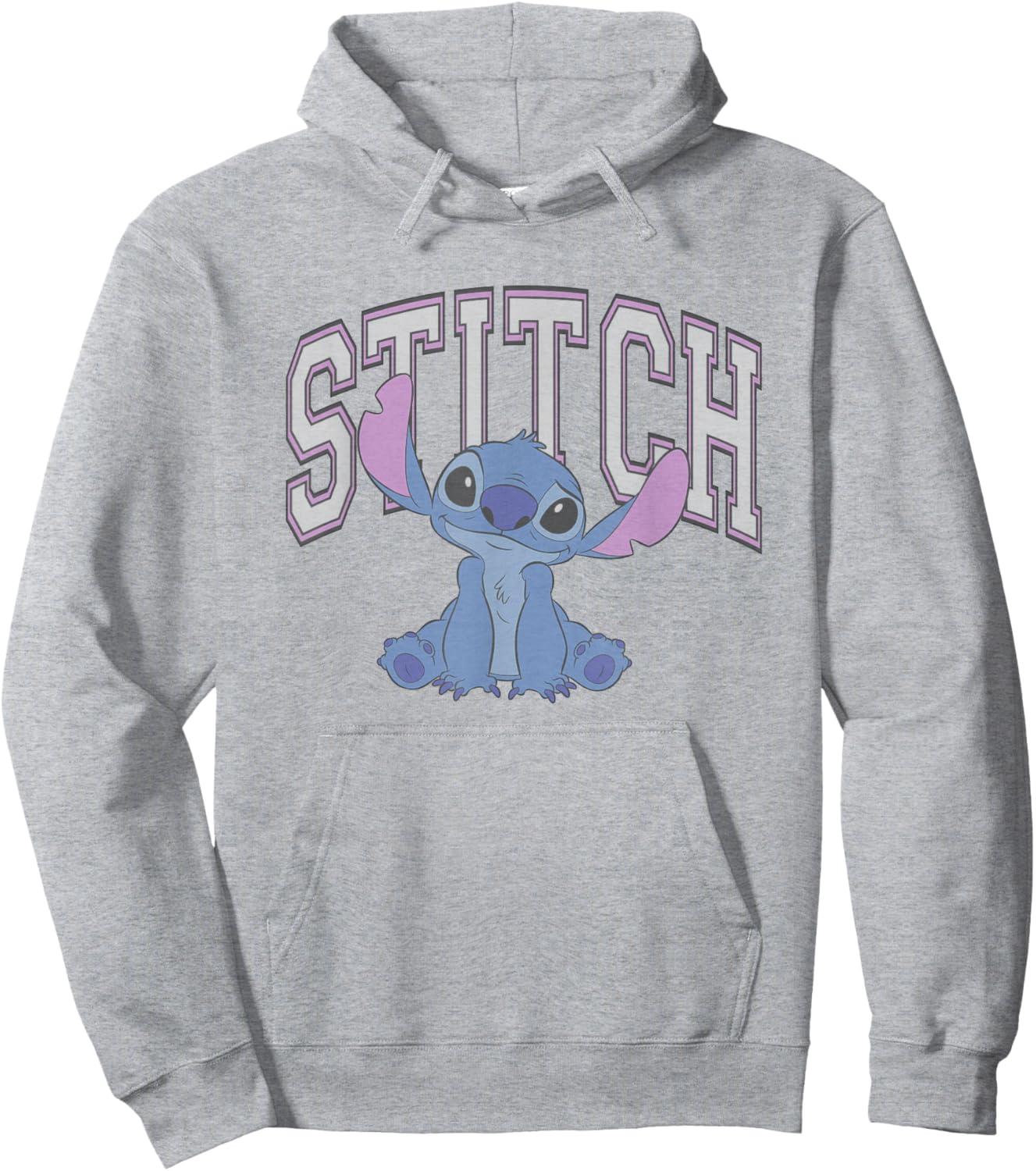 Disney Lilo and Stitch Classic Pink Varsity Hoodie - Hoodie | Ash