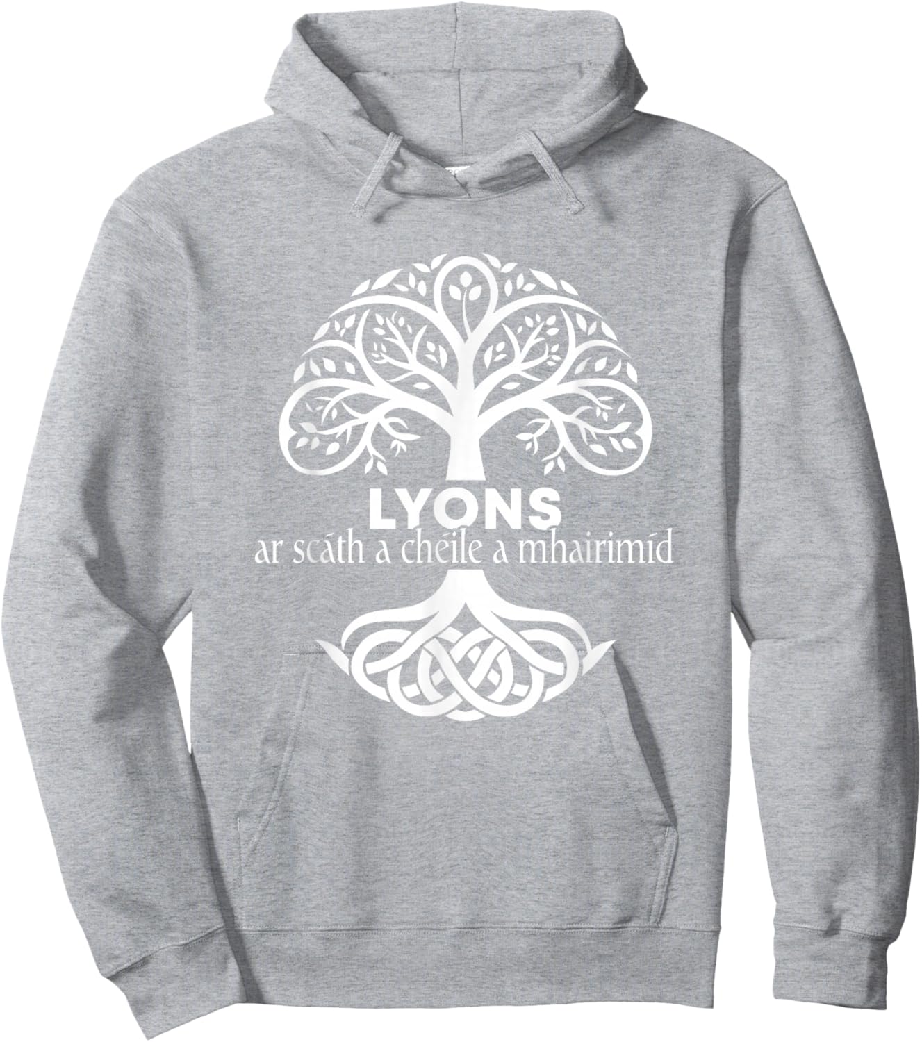 Lyons Irish Family Name Celtic Irish Roots Hoodie - Hoodie | Ash