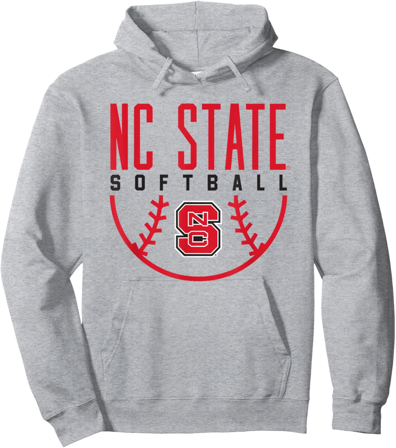 NC State Wolfpack Softball Hoodie - Hoodie | Ash