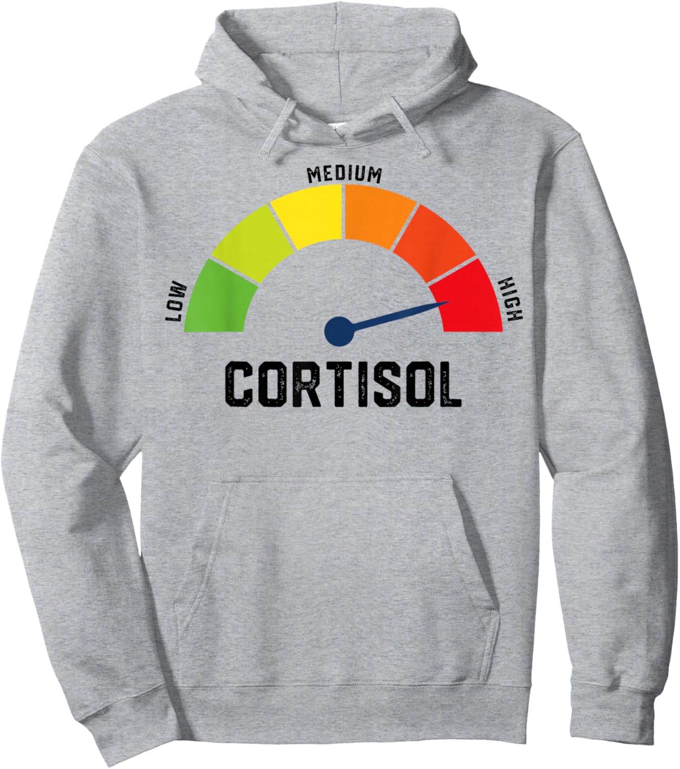 Funny High Cortisol Levels Meme Hoodie - Hoodie | Ash