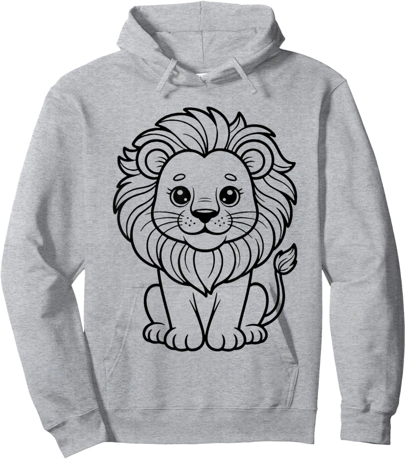 Paint The Lion Yourself Hoodie - Hoodie | Ash
