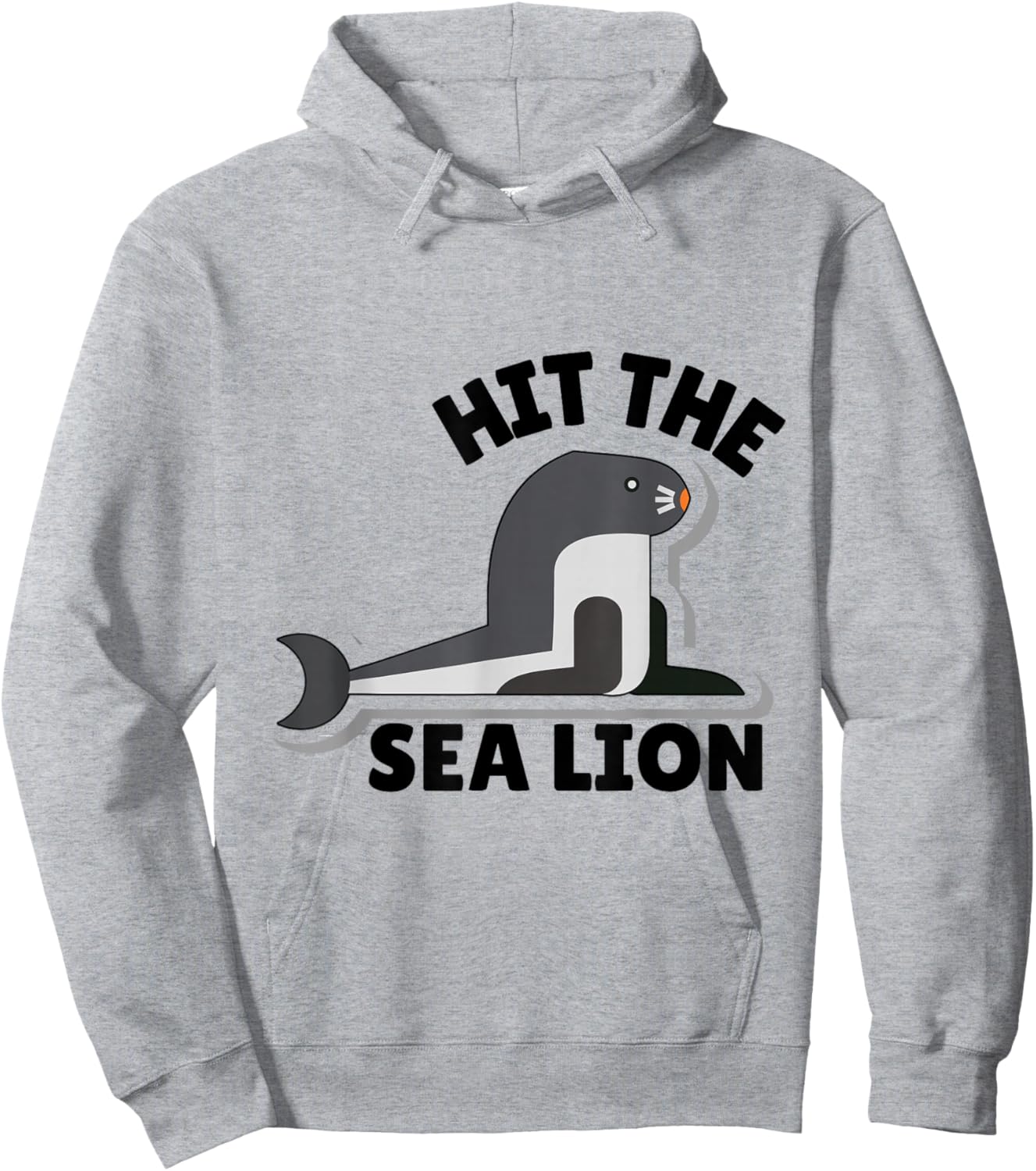 Hit The Sea Lion Funny Sealion Dance Trend Hoodie - Hoodie | Ash