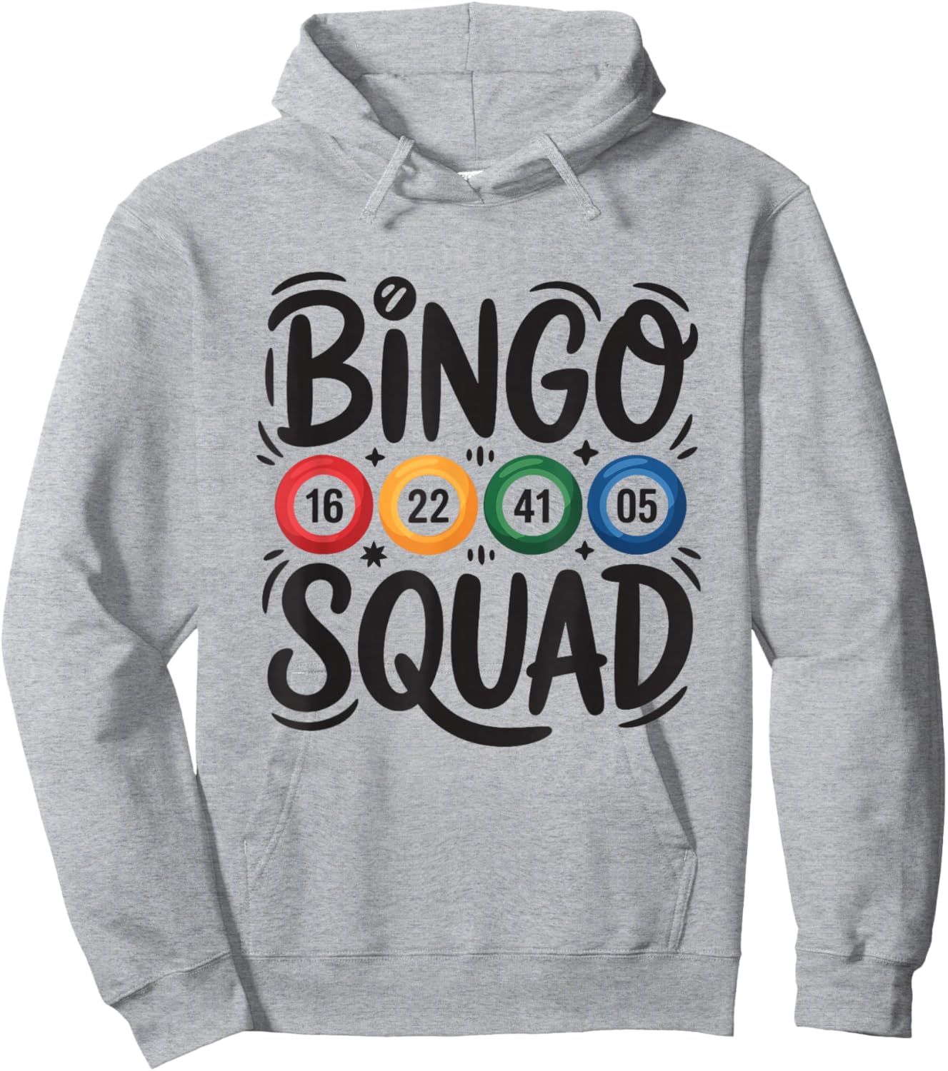 Bingo Squad Game Night Players Fun Design Hoodie - Hoodie | Ash