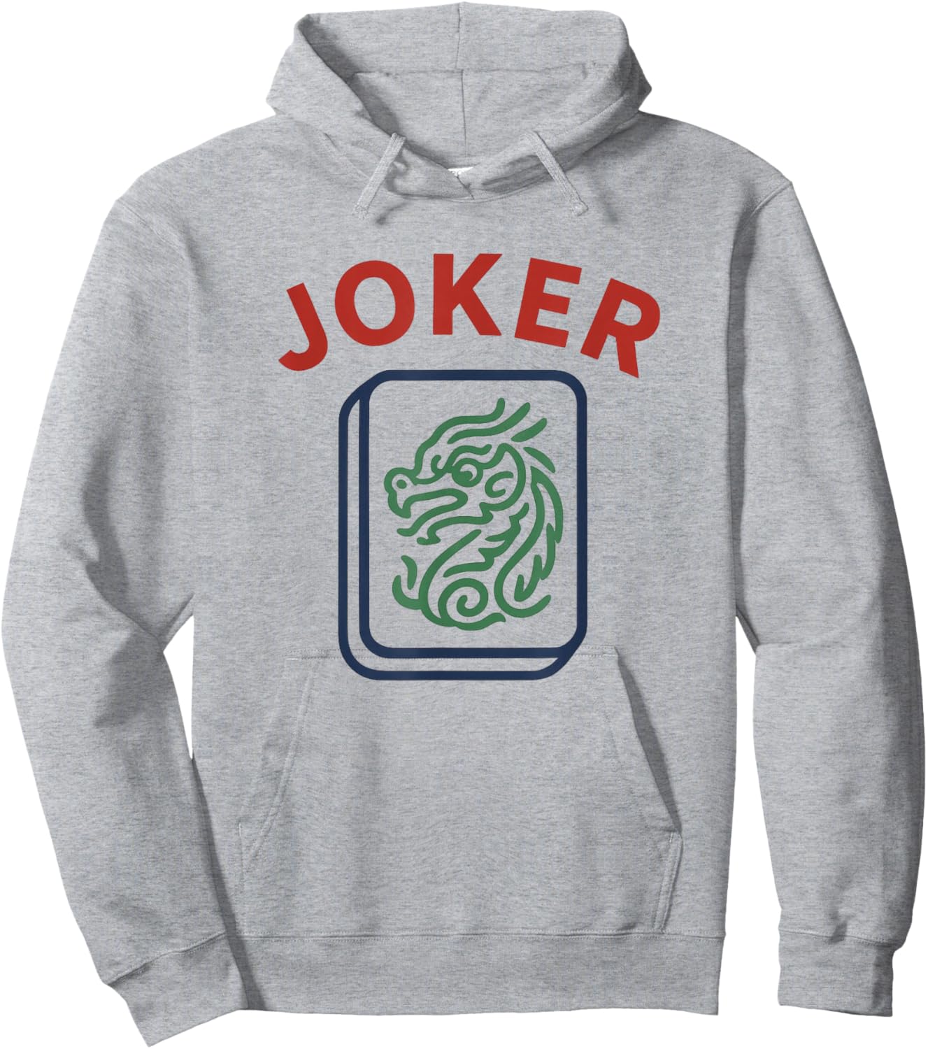 Chinese Mahjong Joker Tile Mah Jong Costume Hoodie - Hoodie | Ash