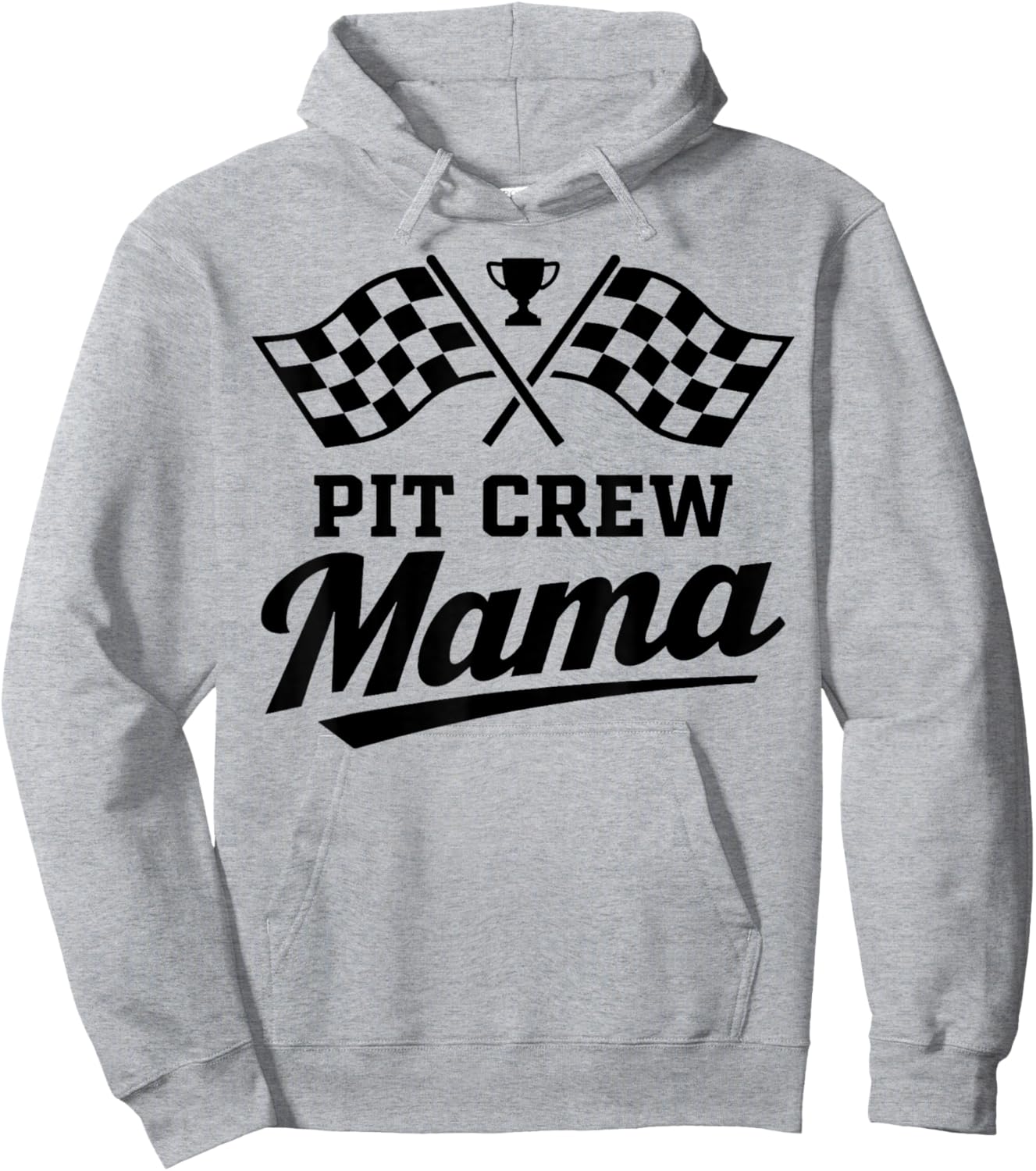 Mama Pit Crew Race Car Birthday Family Matching Hoodie - Hoodie | Ash
