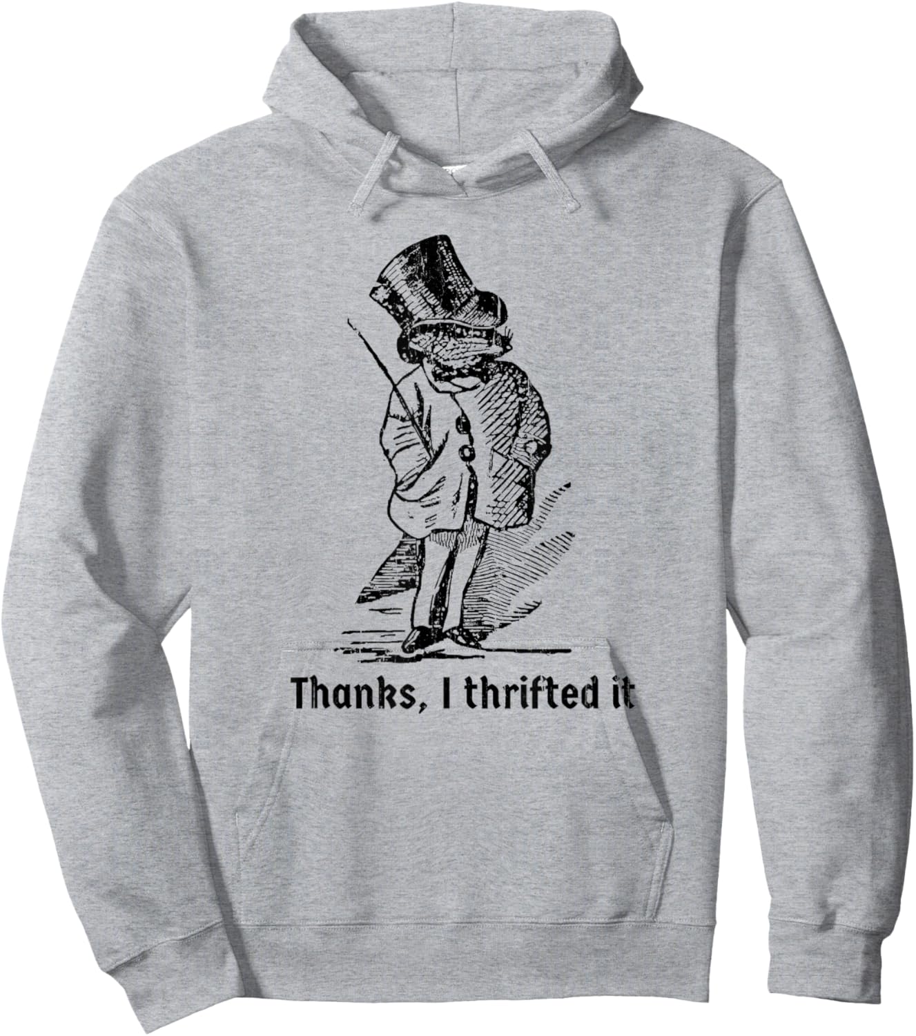 Thanks I Thrifted It, Funny Thrifting Hoodie - Hoodie | Ash