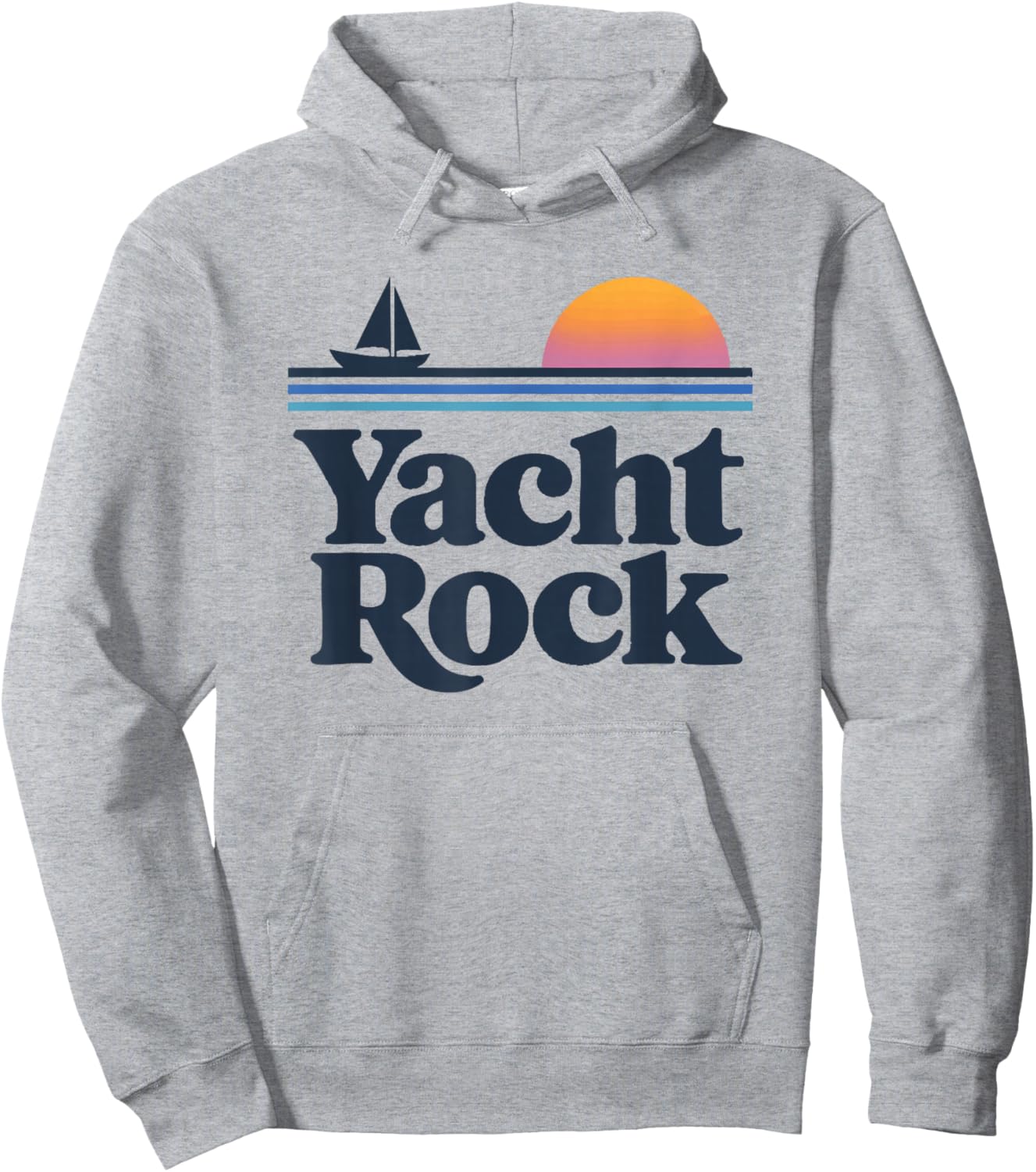 Yacht Rock Retro Sunset Hoodie - Hoodie | Ash