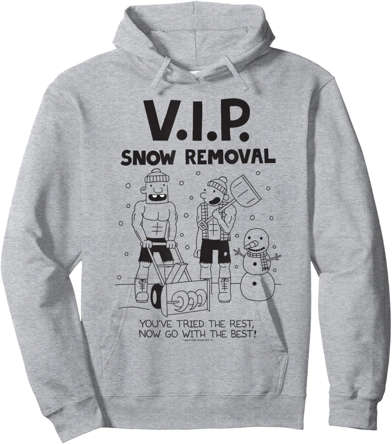 Diary of a Wimpy Kid V.I.P. Snow Removal Hoodie - Hoodie | Ash