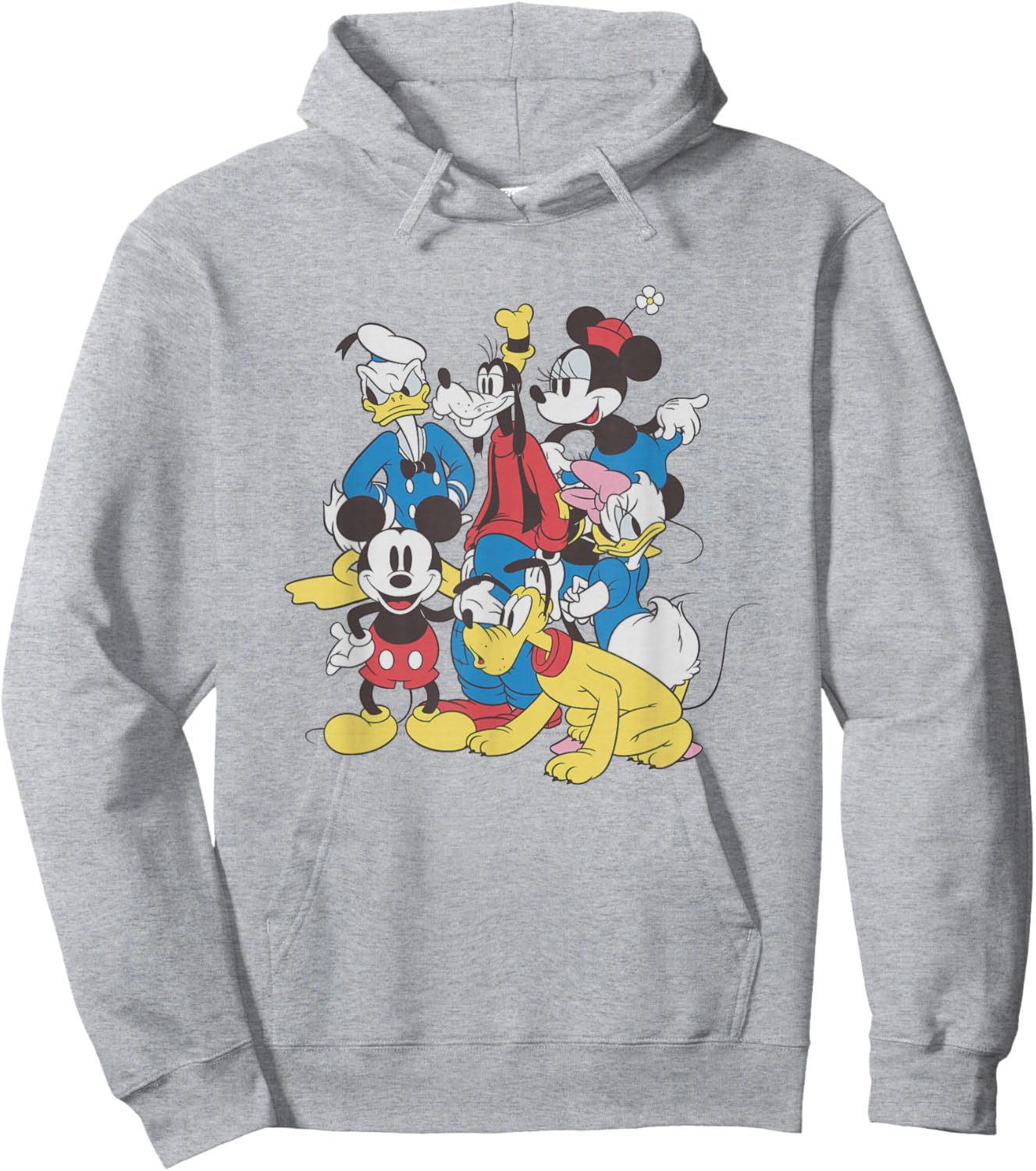 Disney Mickey and Friends Vintage Group Pose Hoodie - Hoodie | Ash