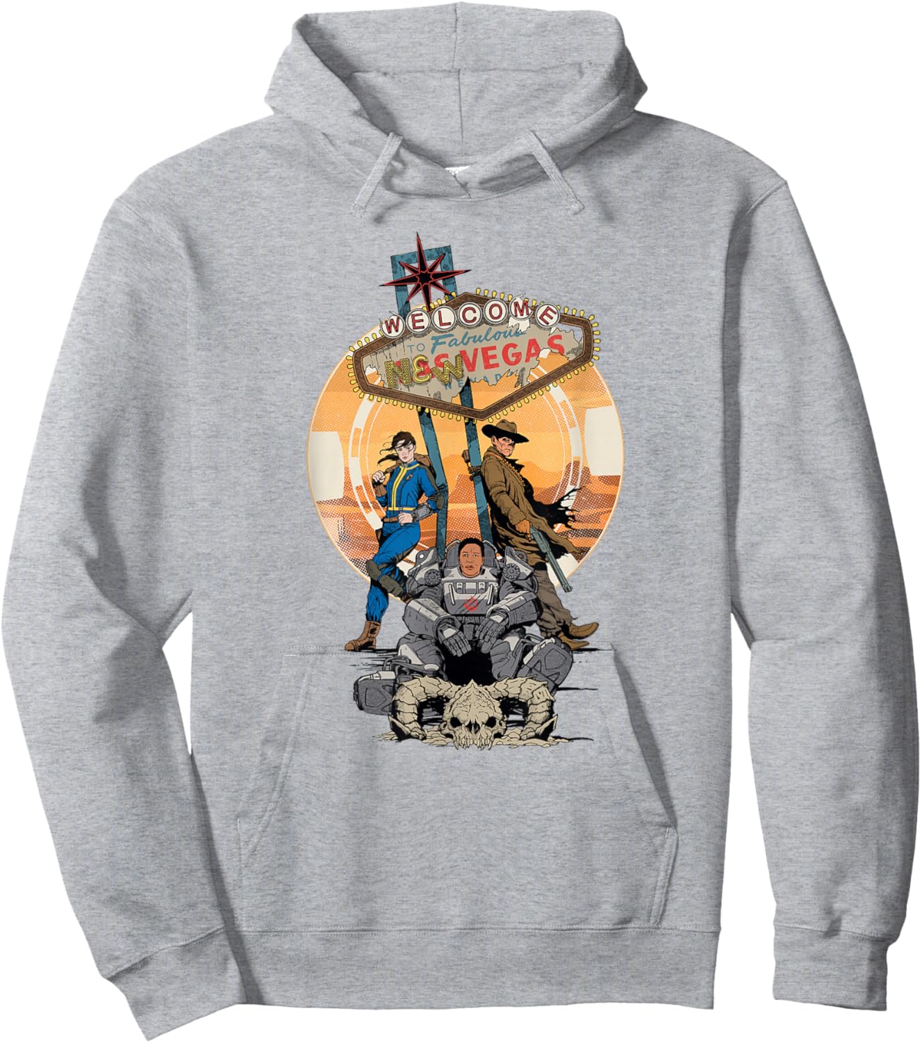 Fallout - Welcome to Fabulous New Vegas Hoodie - Hoodie | Ash