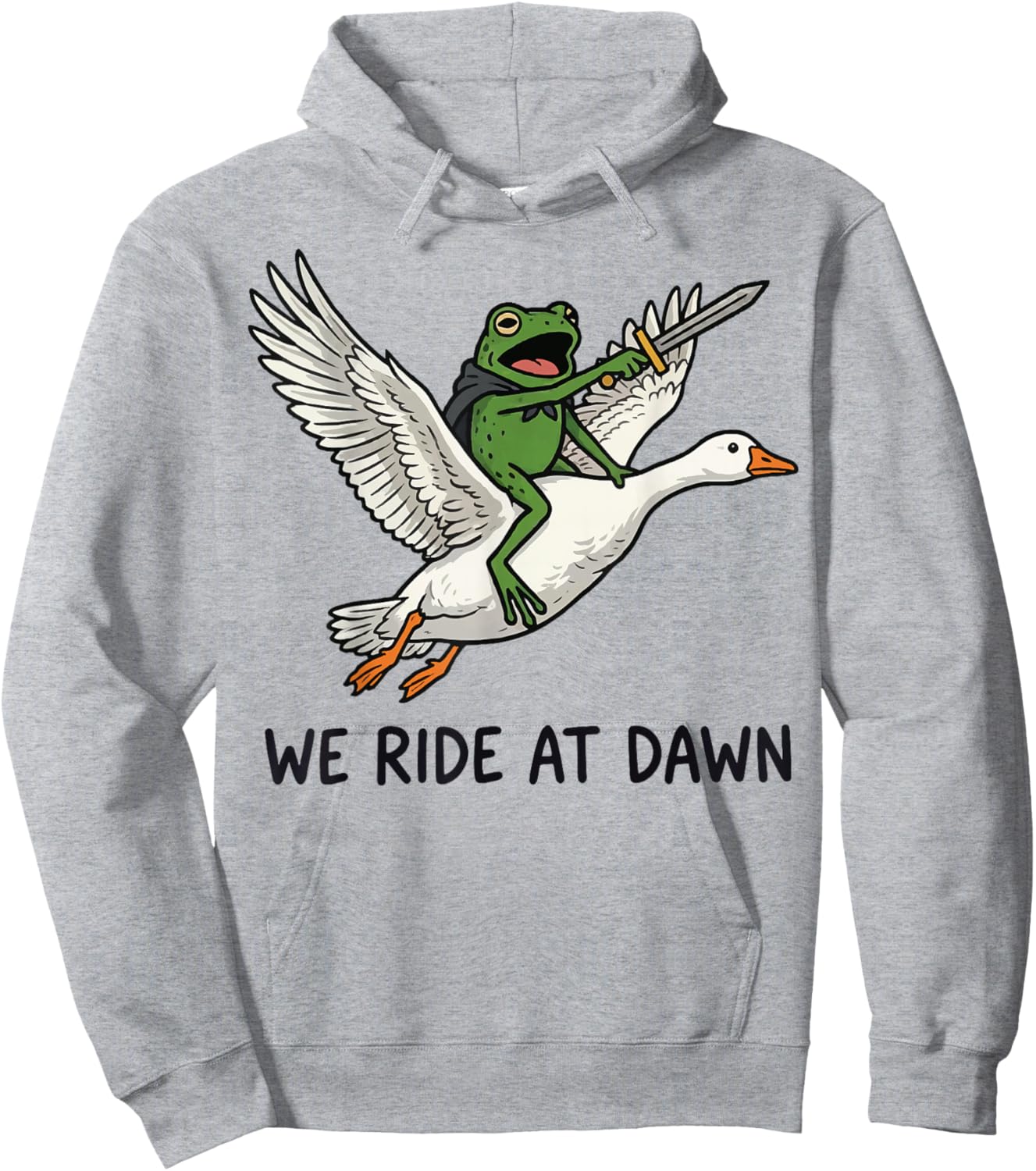 We Ride at Dawn Frog Hoodie - Hoodie | Ash
