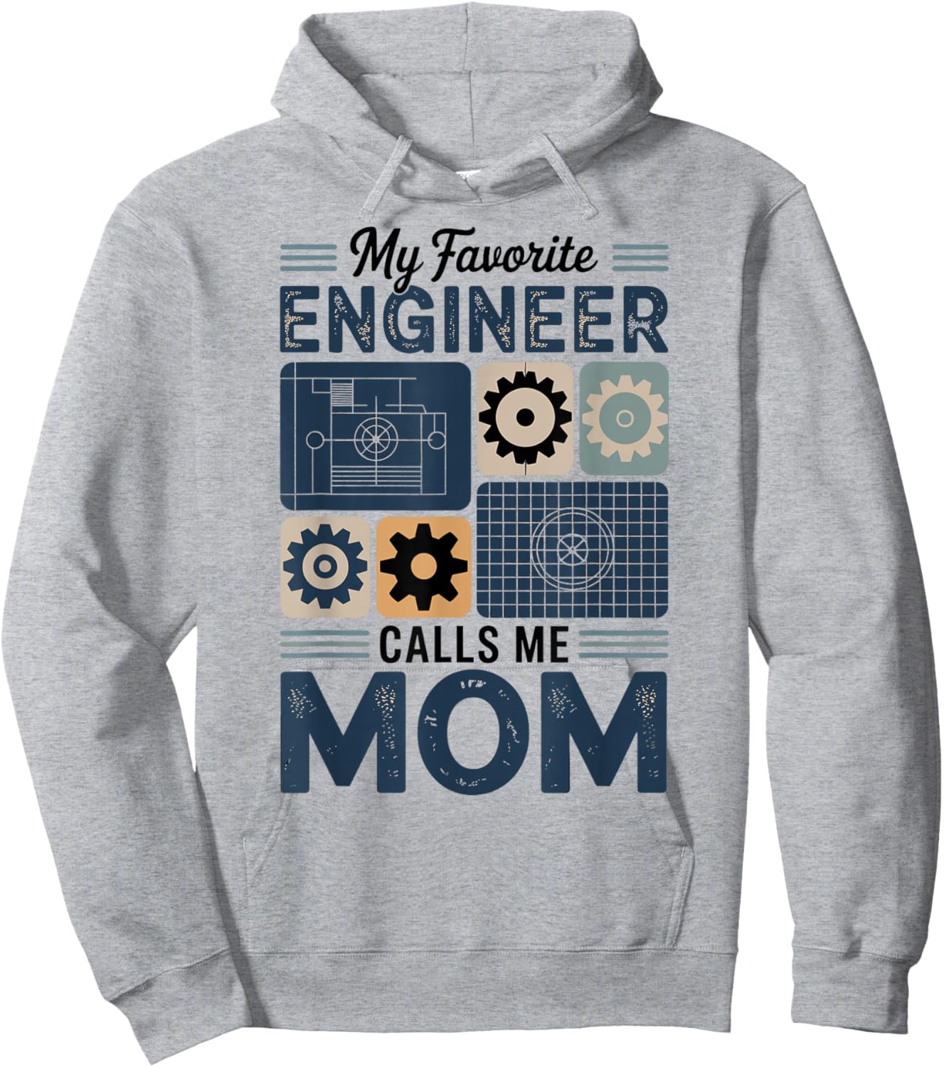 My Favorite Engineer Calls Me Mom Hoodie - Hoodie | Ash