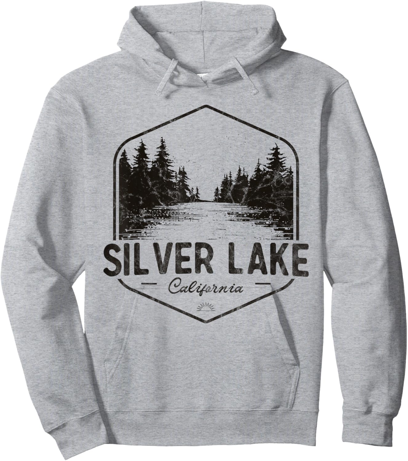 Silver Lake California Outdoors Vintage Hoodie - Hoodie | Ash