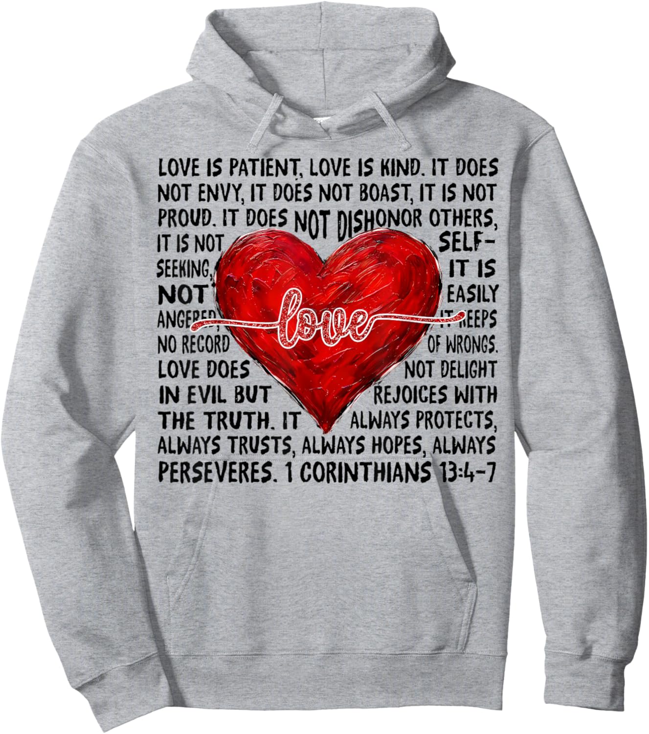 Love Valentines Day Hoodie - Hoodie | Ash
