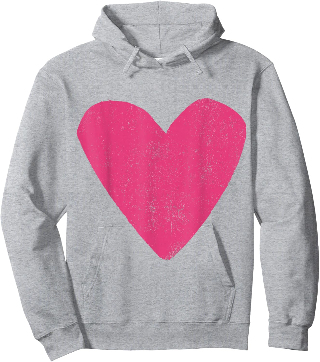 Love Heart Hot Pink Rose Colour Hoodie - Hoodie | Ash