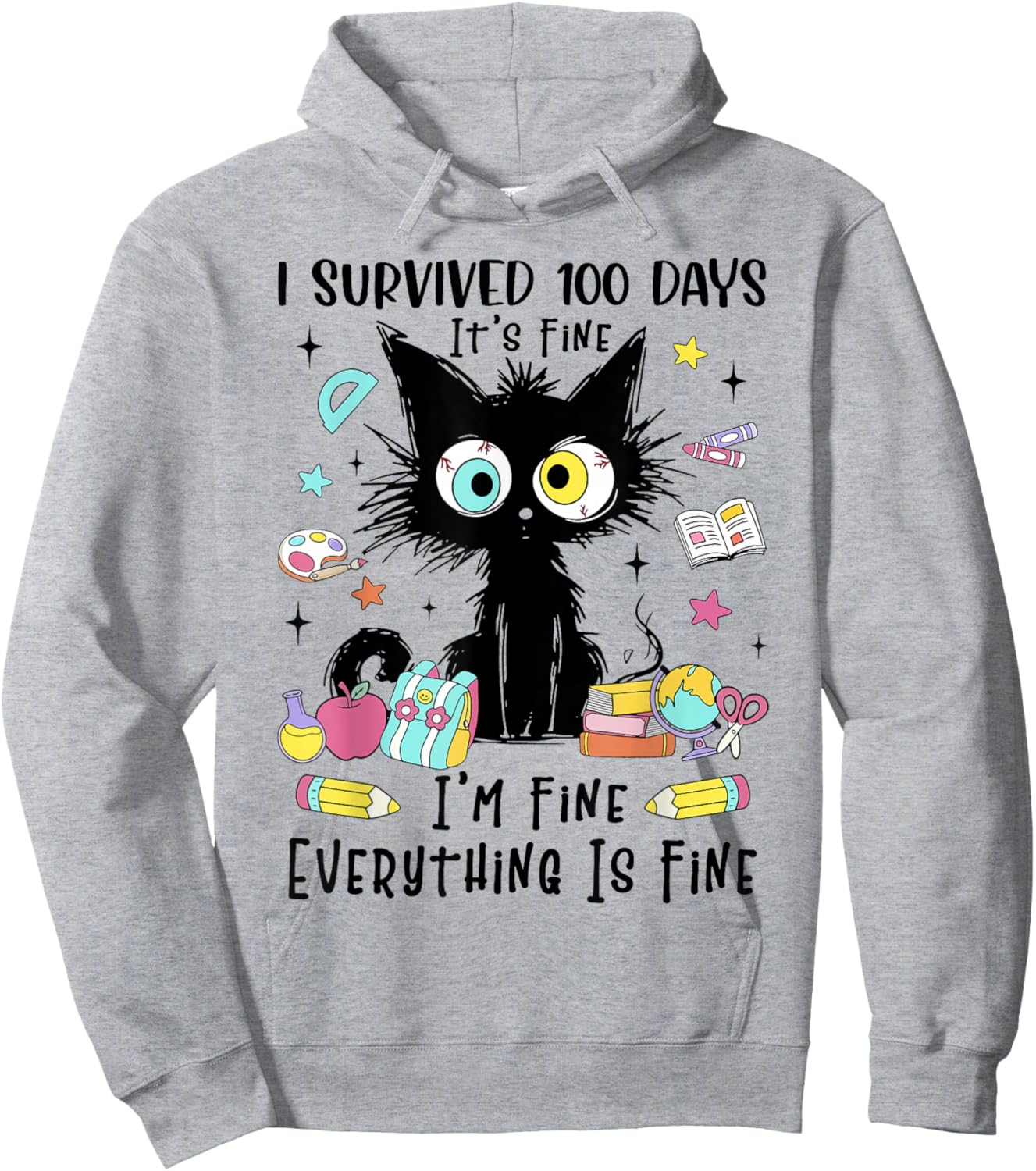 Funny Cat Lover Hoodie - Hoodie | Ash