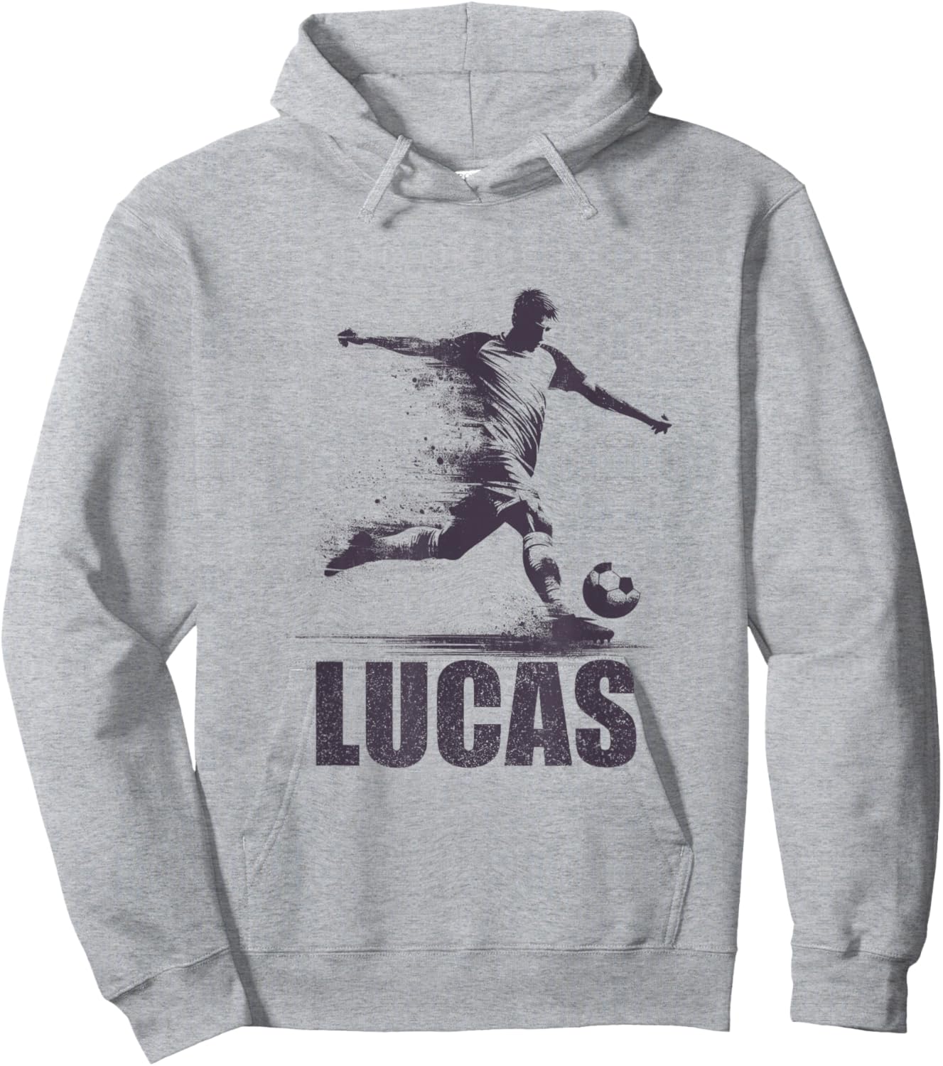 Lucas Soccer Boys Personalized First Name Lucas Hoodie - Hoodie | Ash