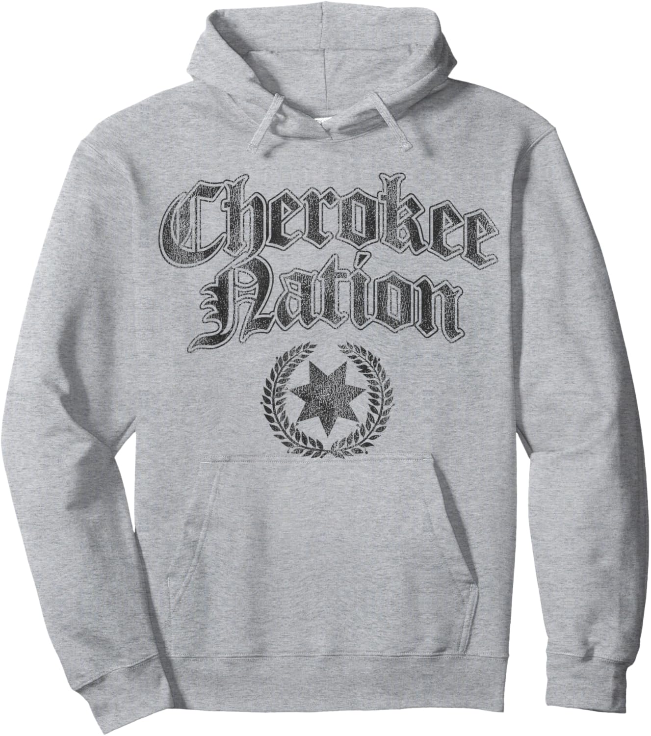 Vintage Cherokee Nation Native American Indian Hoodie - Hoodie | Ash