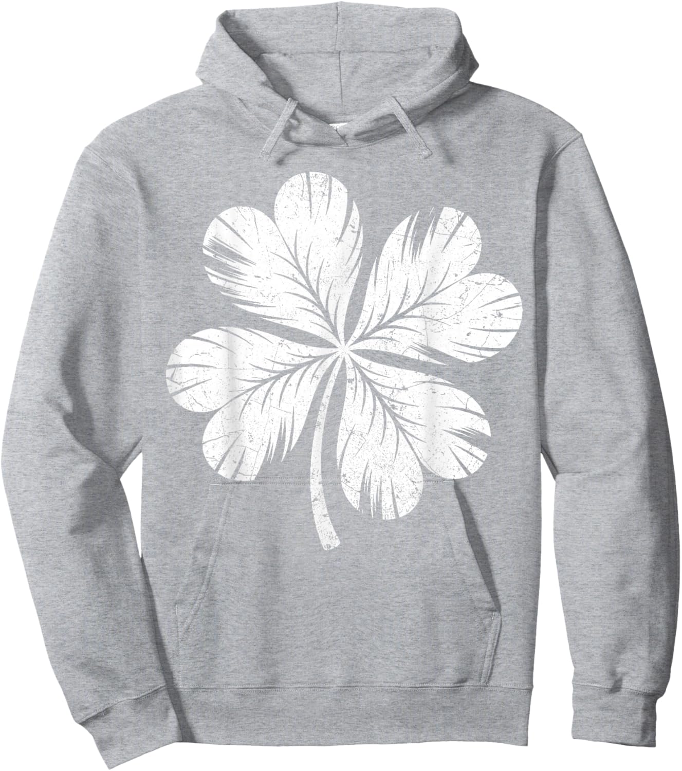 Vintage Retro Irish Shamrock St Patricks Day Hoodie - Hoodie | Ash