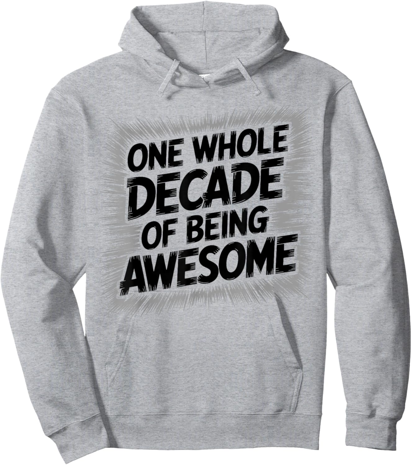One Whole Decade of Being Awesome 10th Birthday Hoodie - Hoodie | Ash