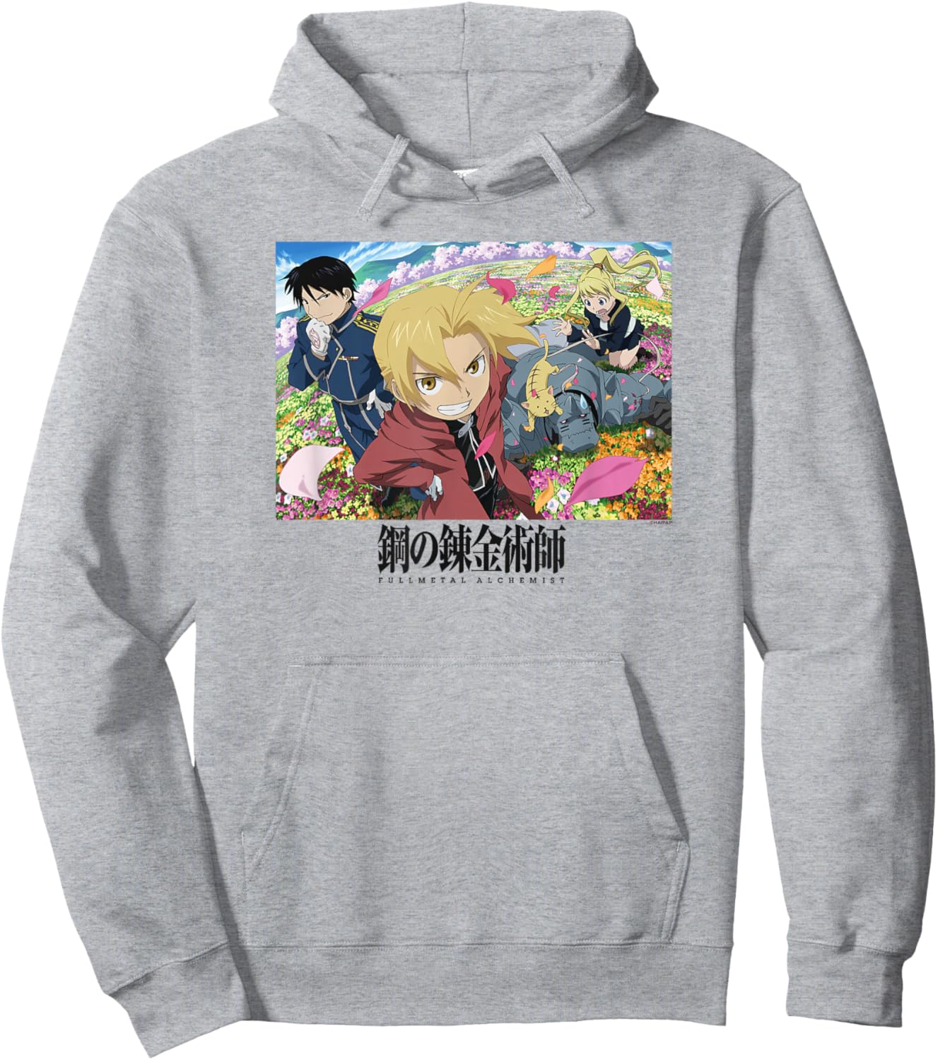 FMAB Field of Flowers Character Scene Anime Hoodie - Hoodie | Ash