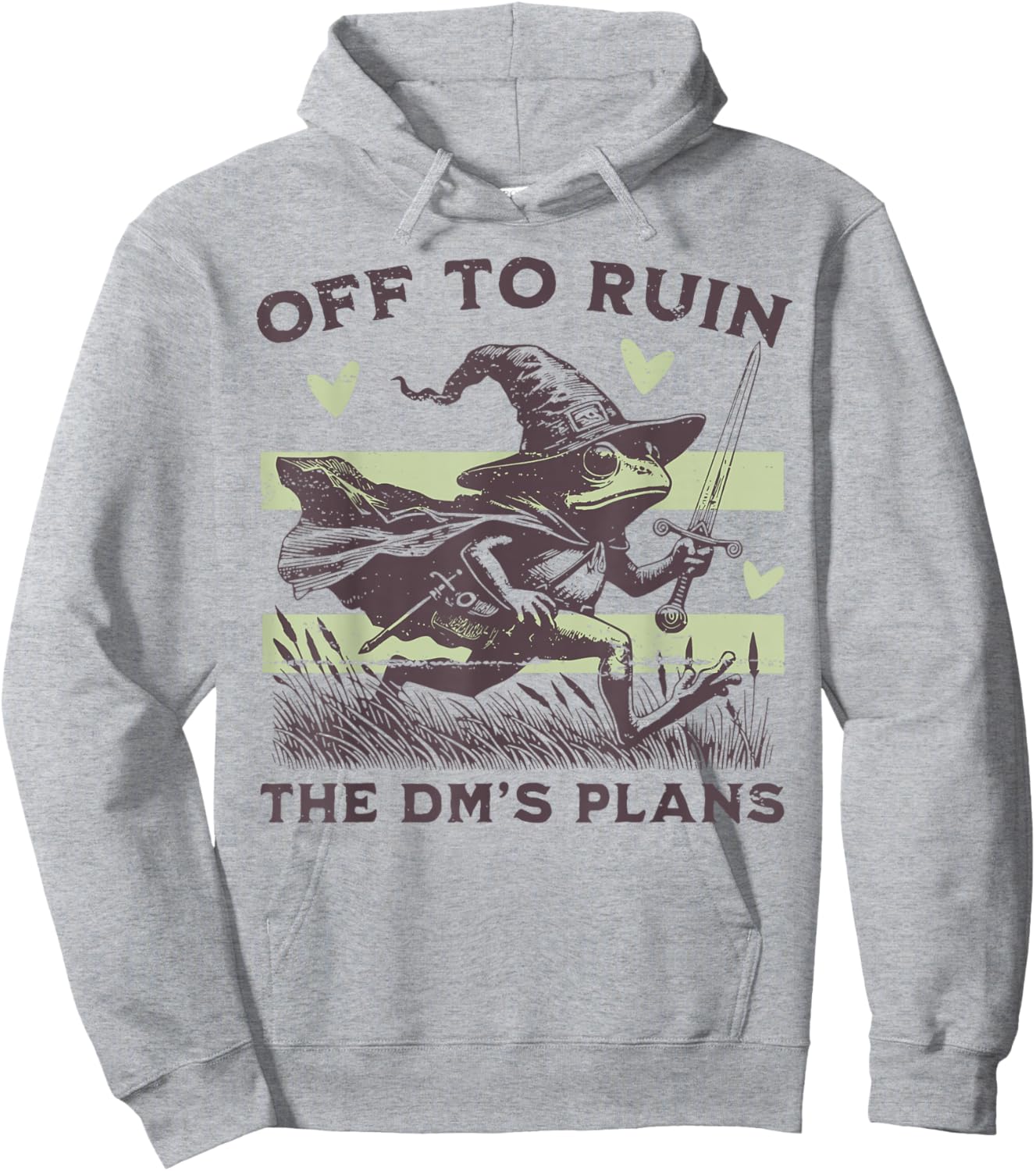 Off to Ruin The DM's Plans Funny Frog Witch Hoodie - Hoodie | Ash