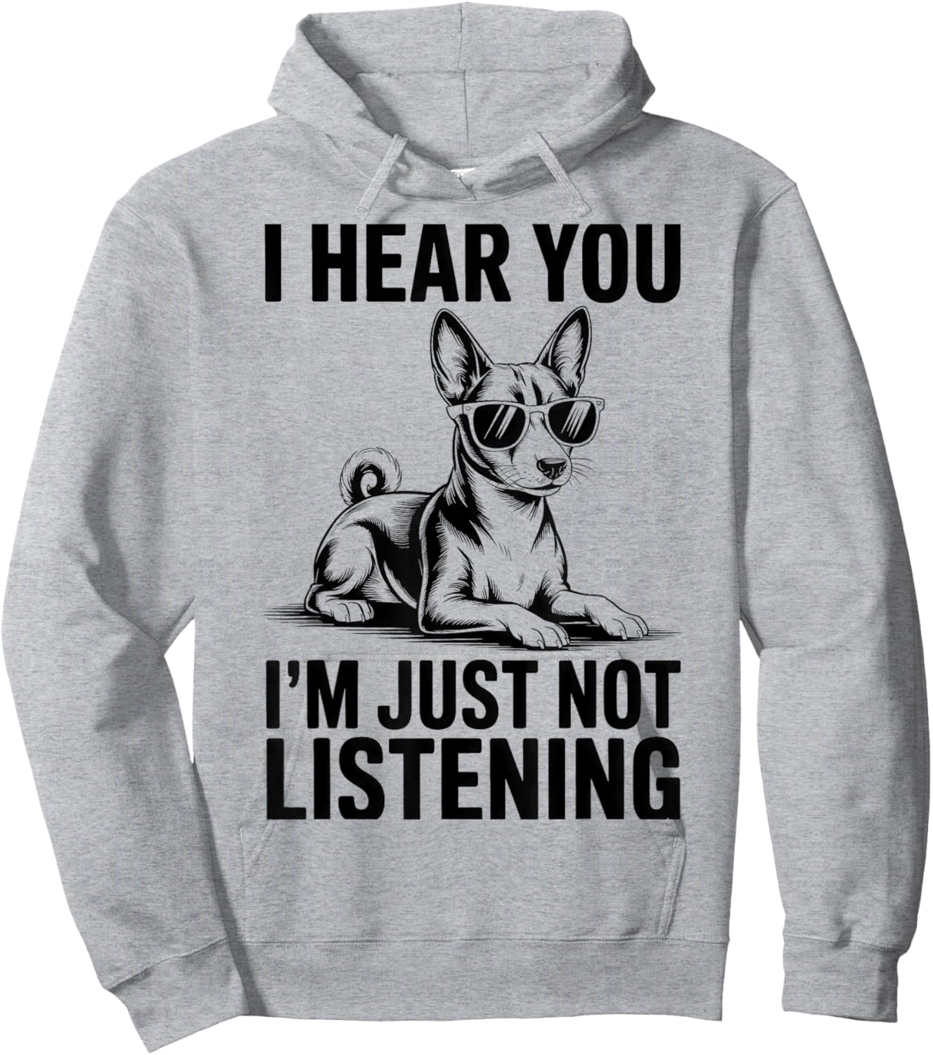 Basenji Funny Basenji Hoodie - Hoodie | Ash